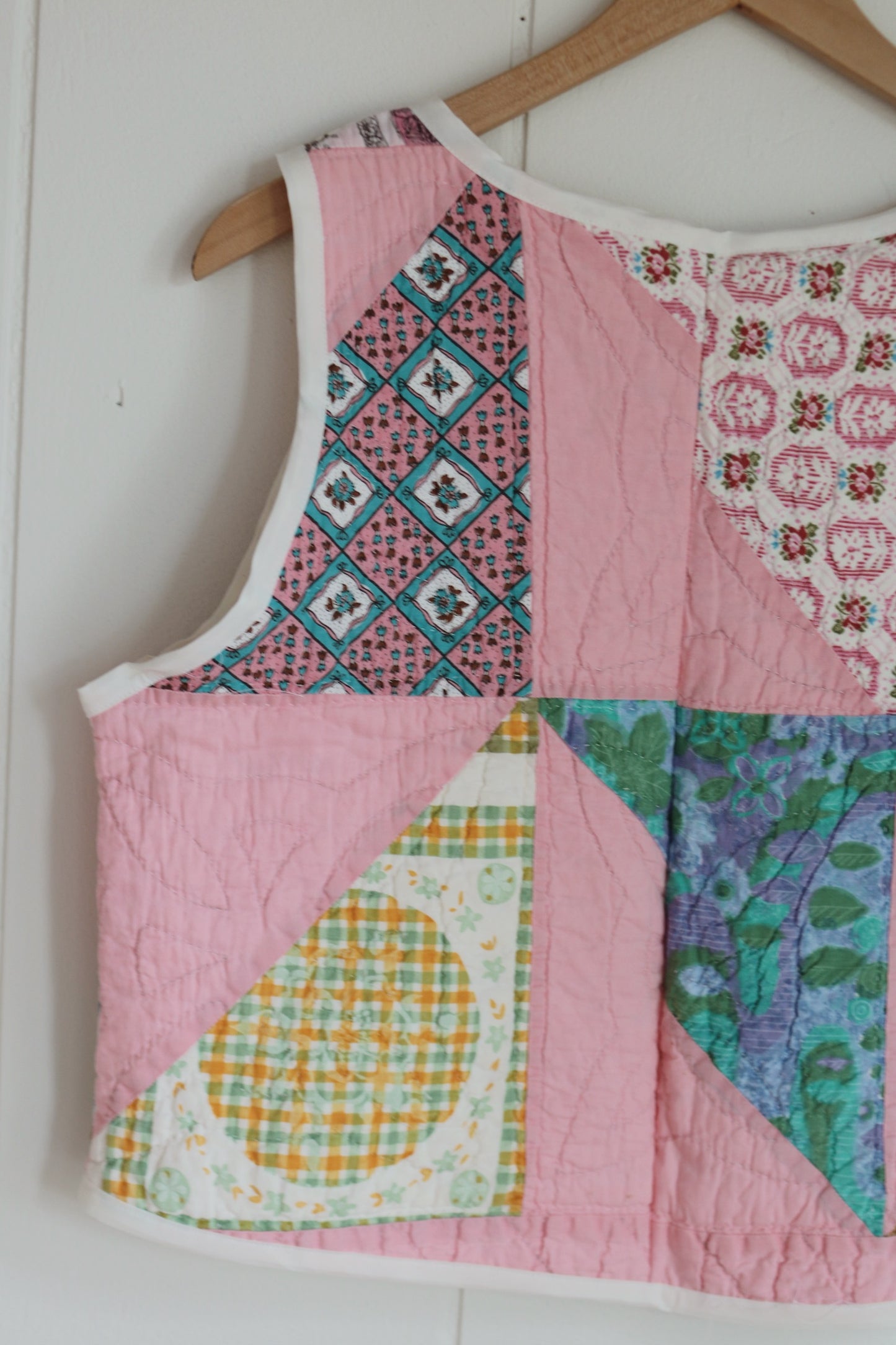 vintage quilt vest