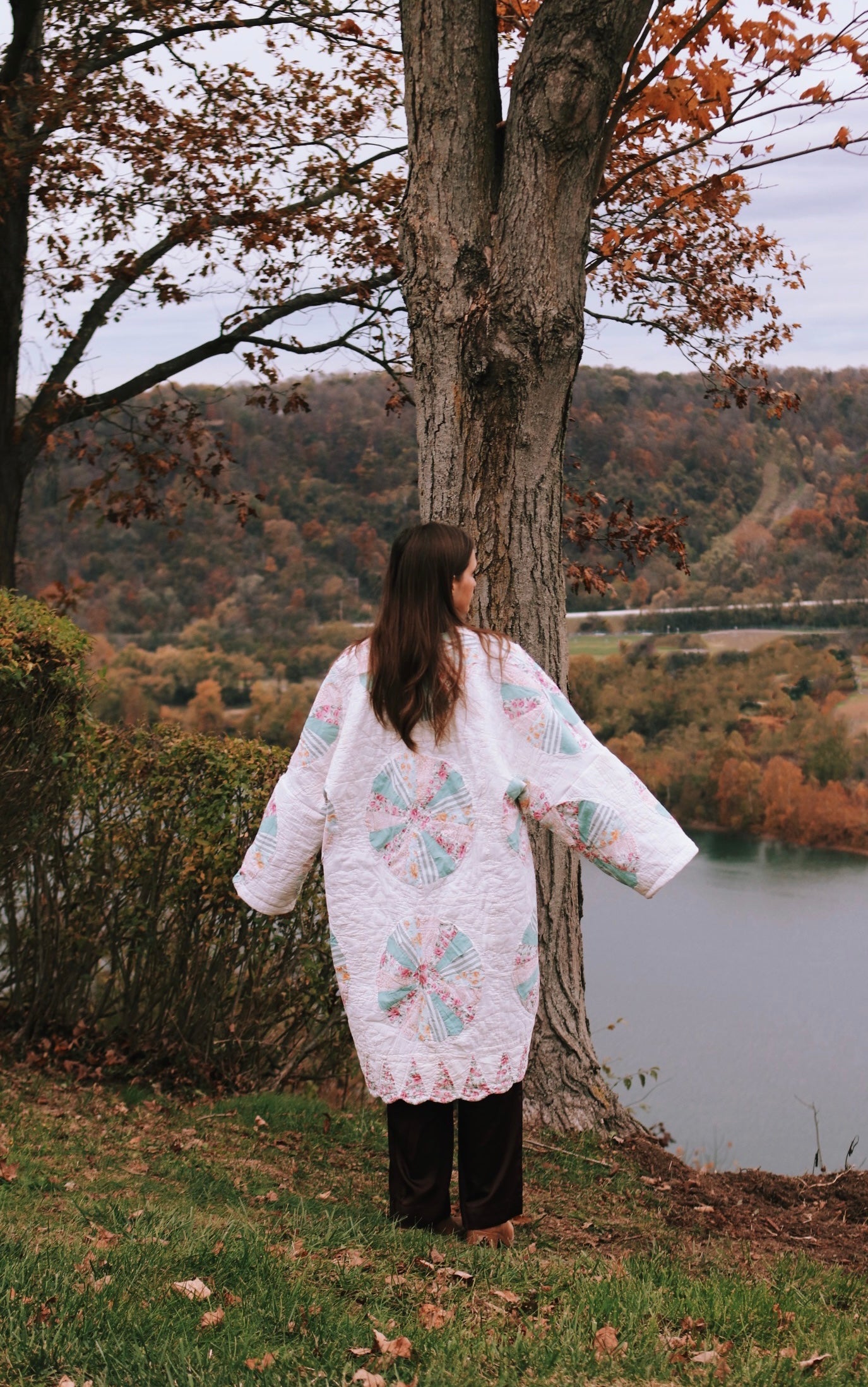 Dresden plate quilt coat