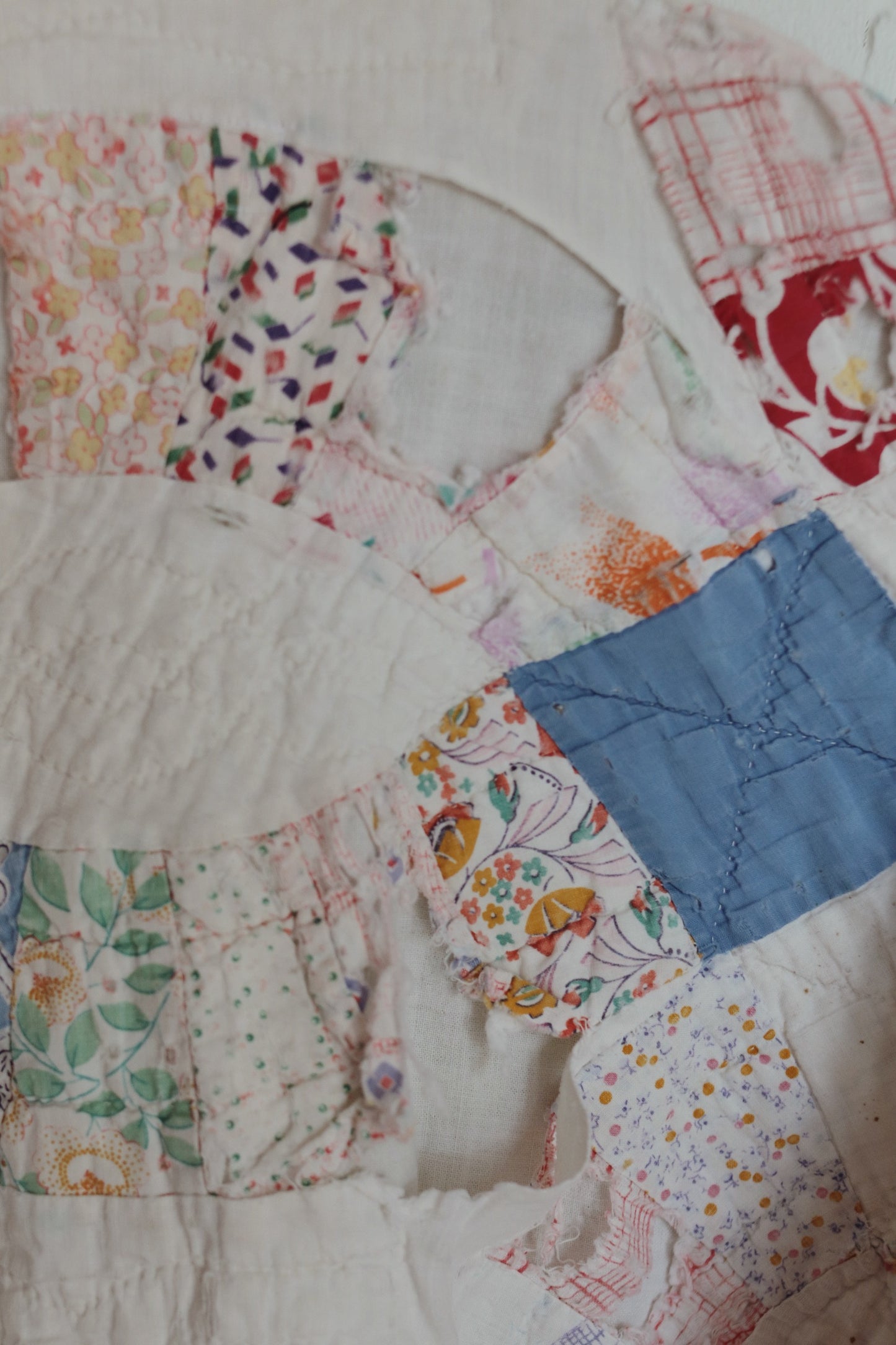 Tattered quilt coat