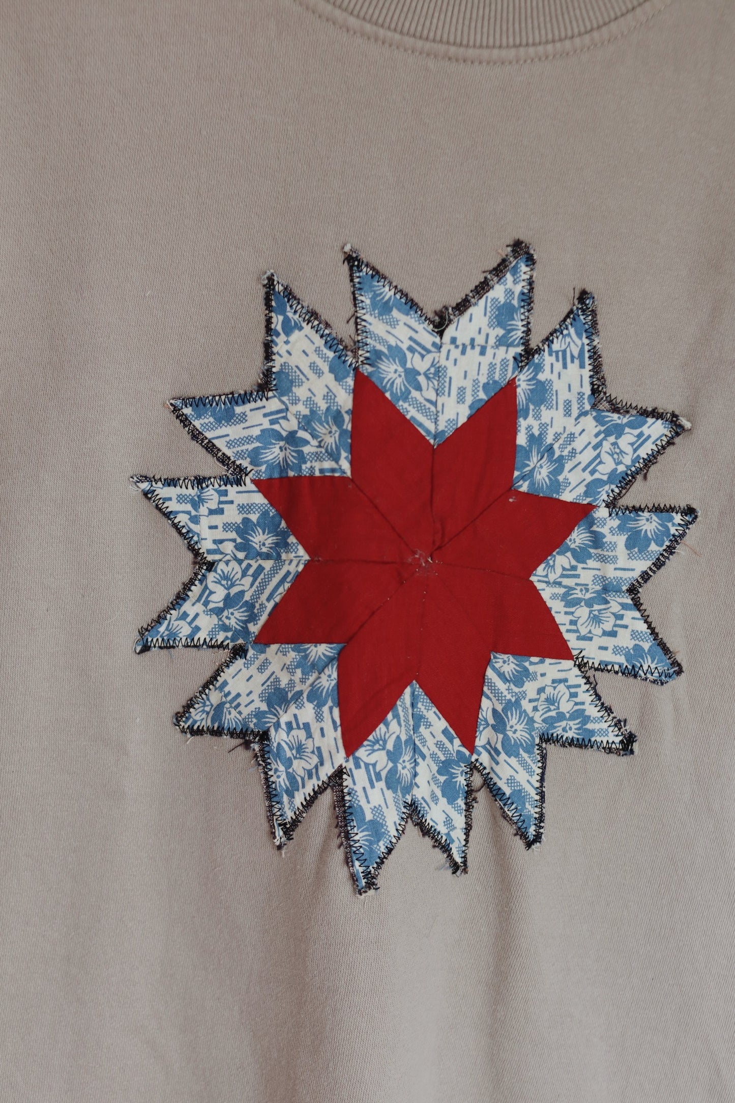 star quilt sweatshirt