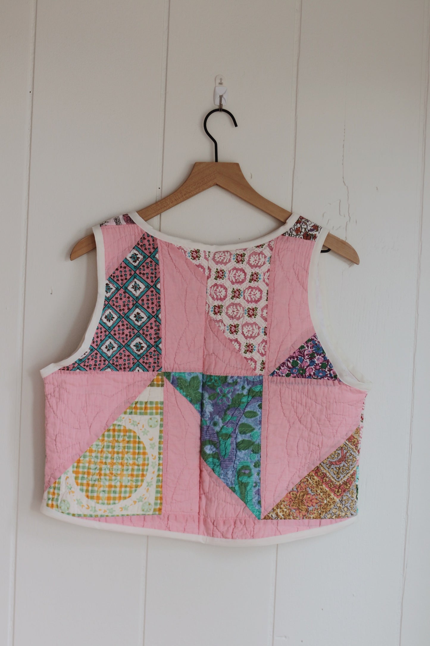 vintage quilt vest