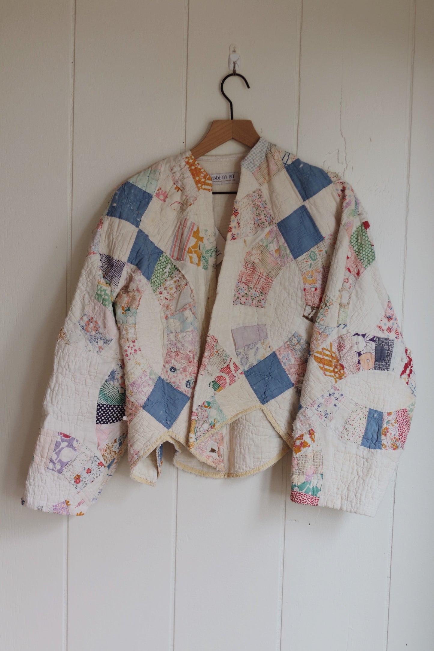 Tattered quilt coat