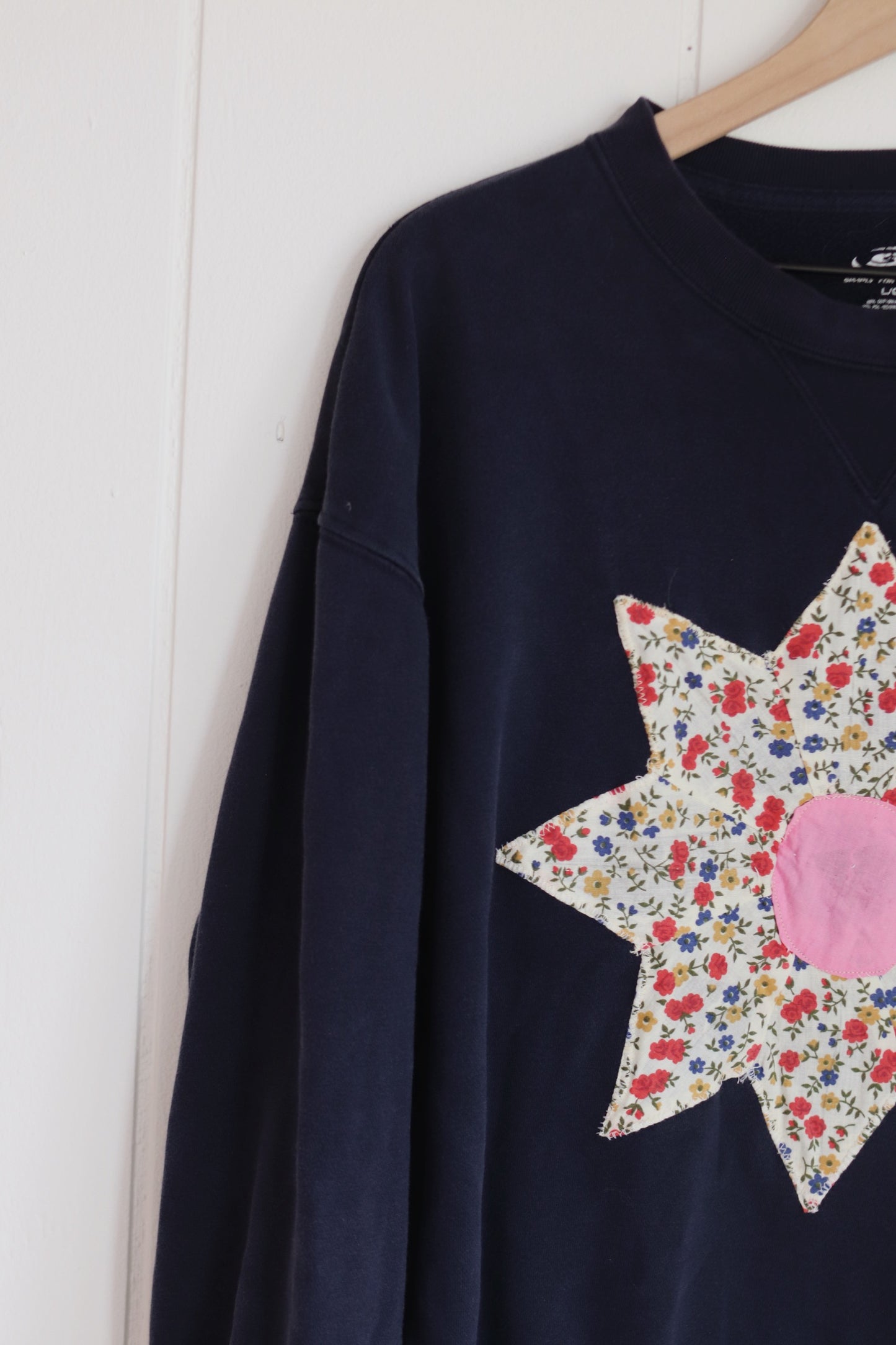 upcycled sweatshirt