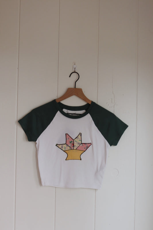 basket of flowers tee