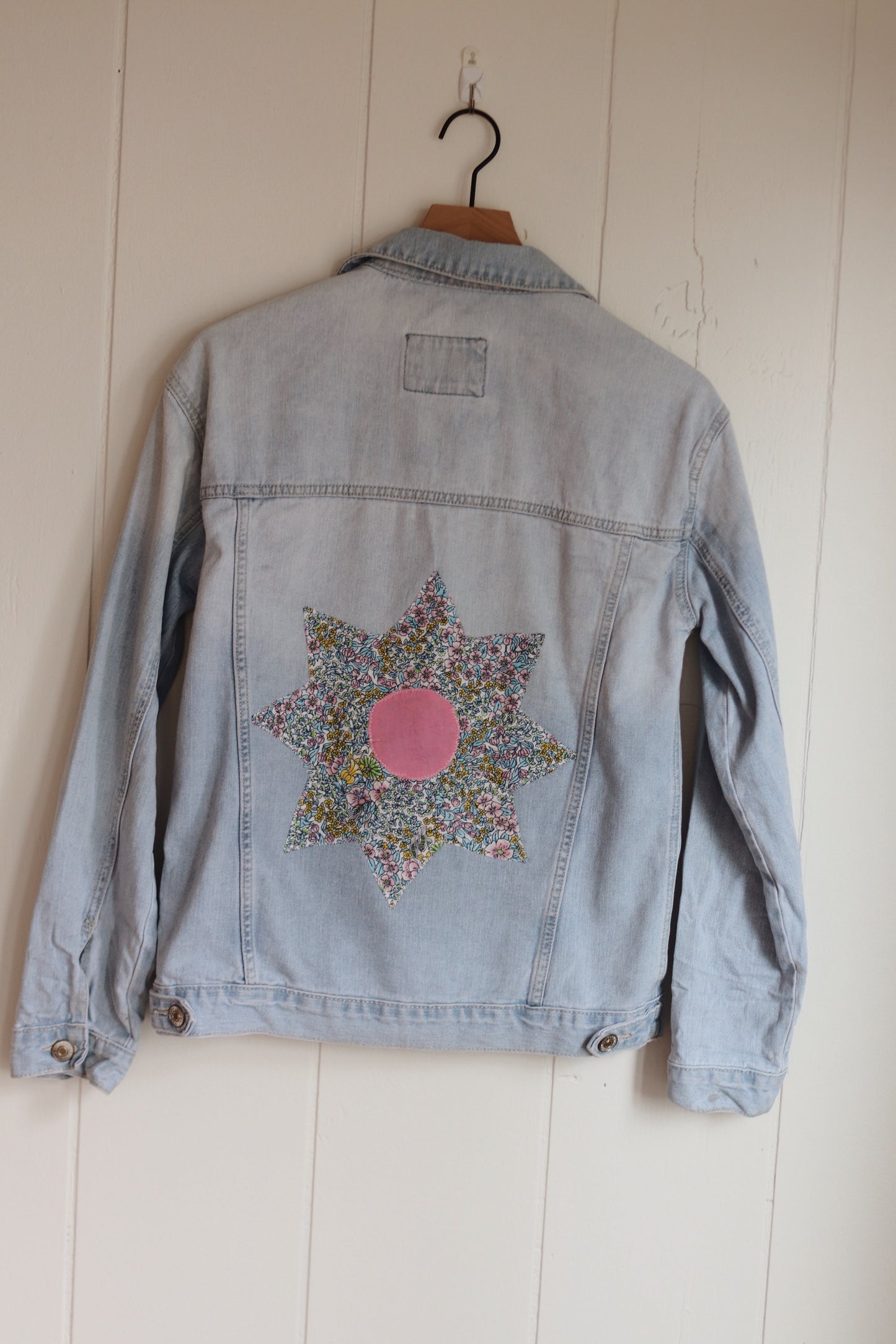 quilt star denim jacket