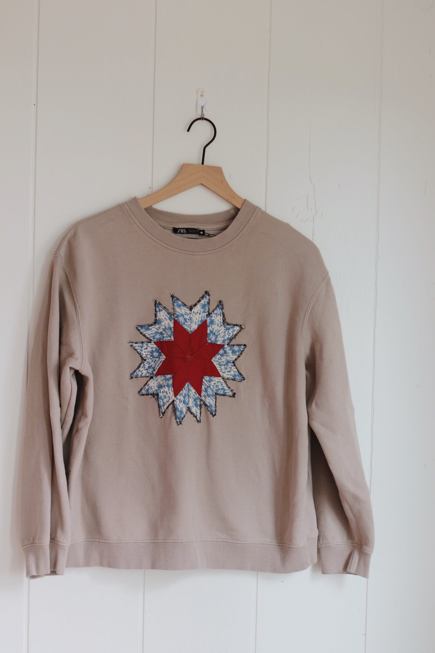star quilt sweatshirt