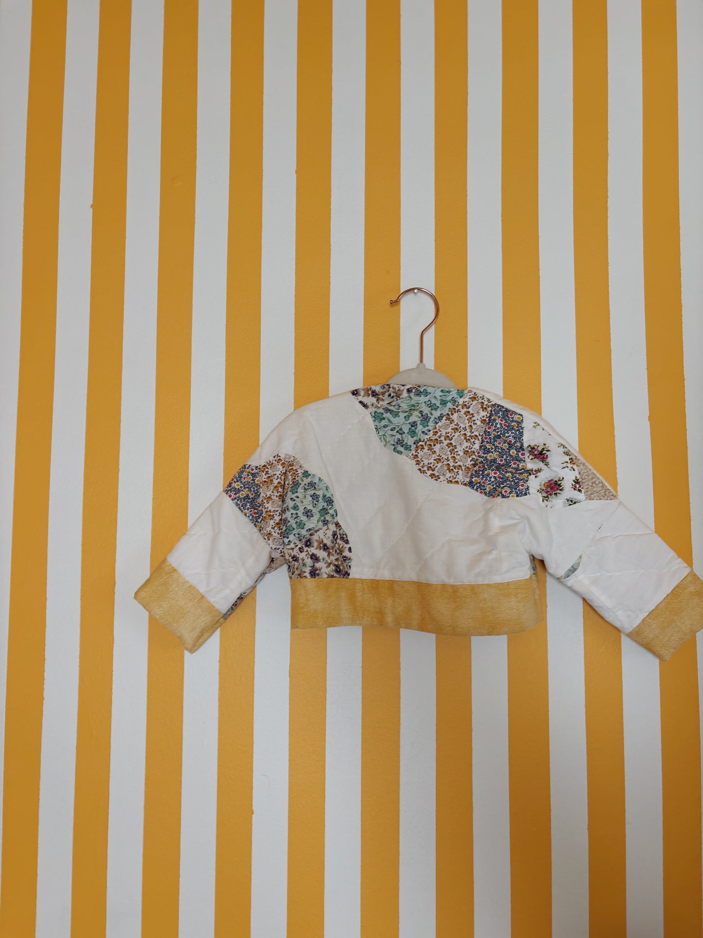 yellow toddler quilt coat