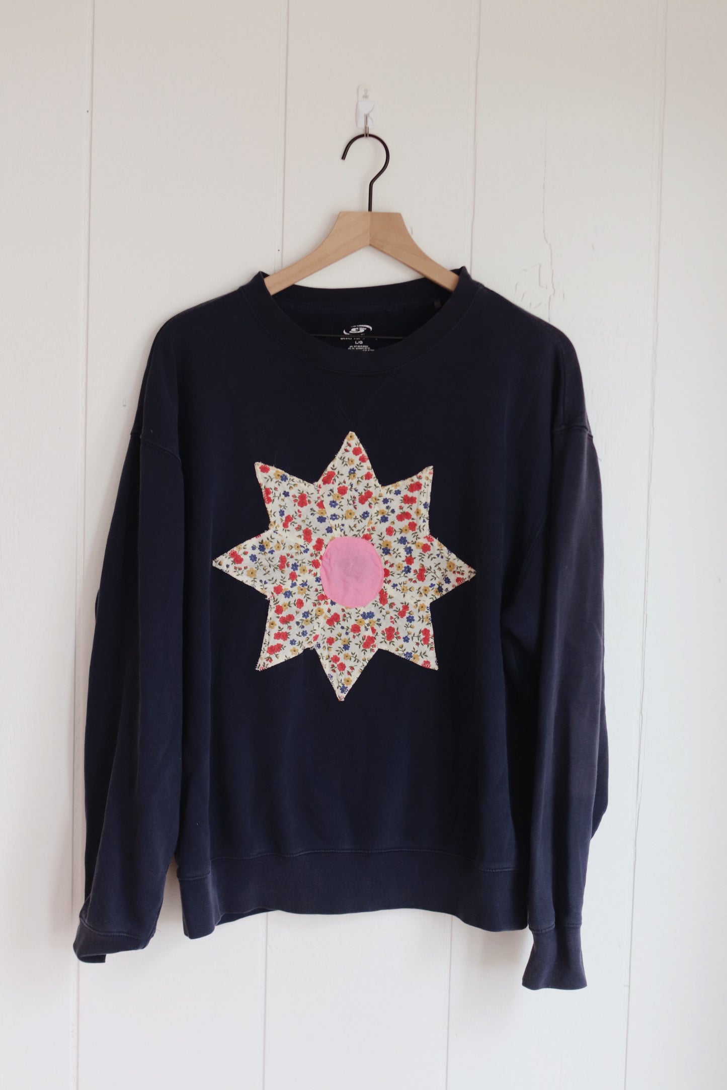 upcycled sweatshirt