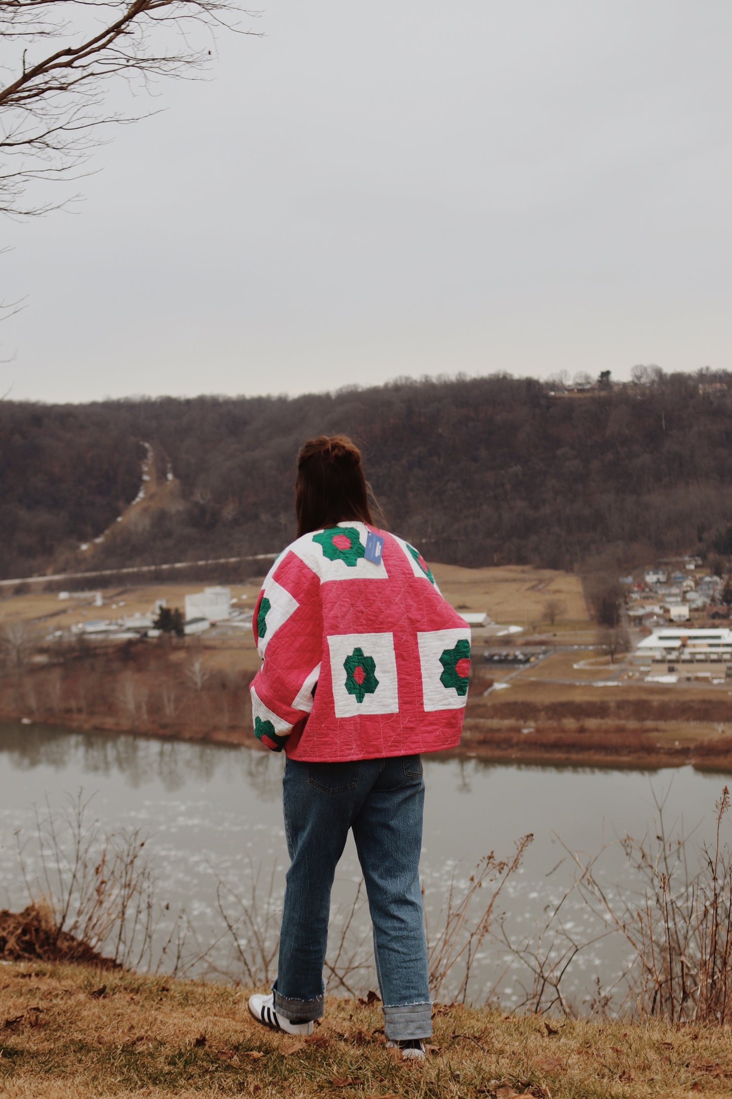floral quilt coat