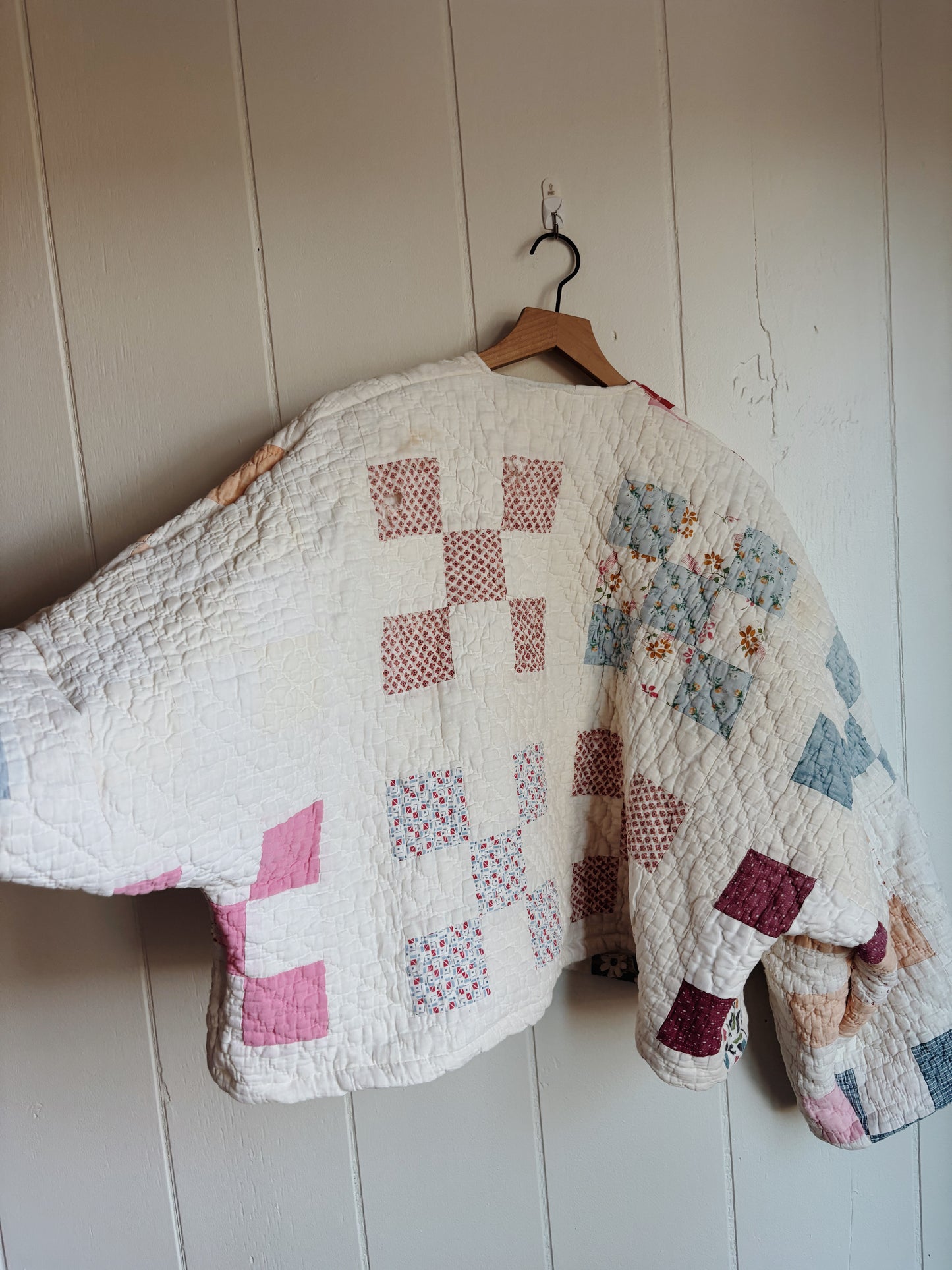 nine patch quilt coat
