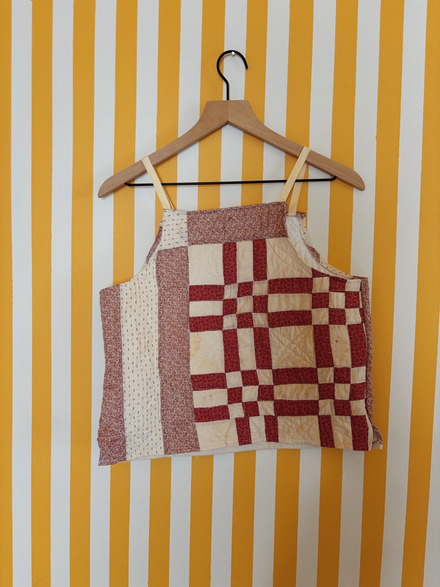 geometric halter top