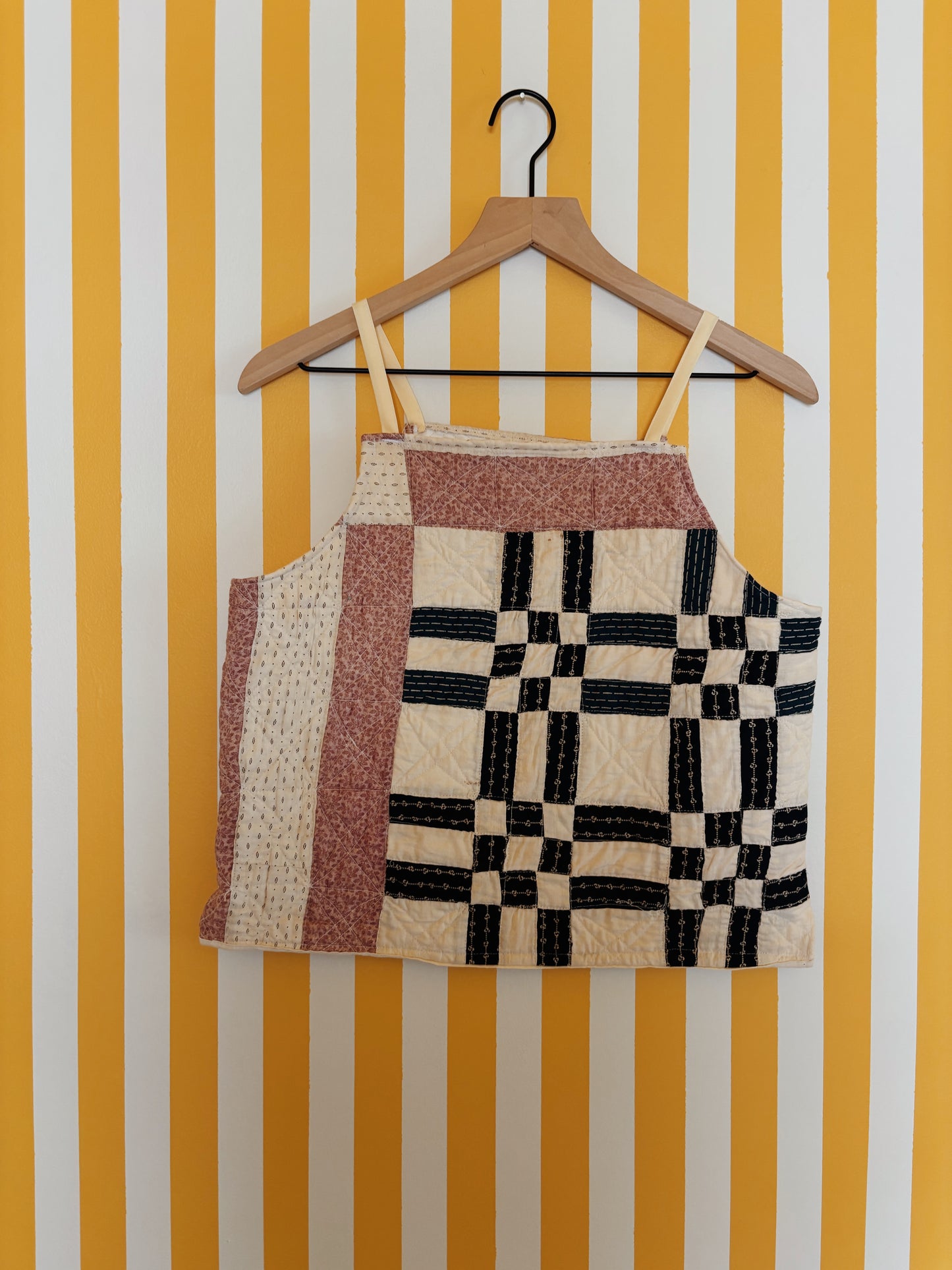 geometric halter top