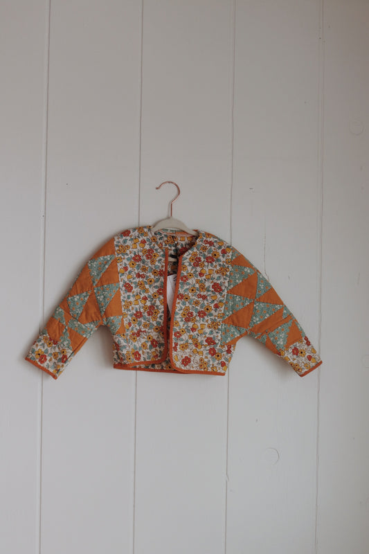 children’s triangle quilt coat