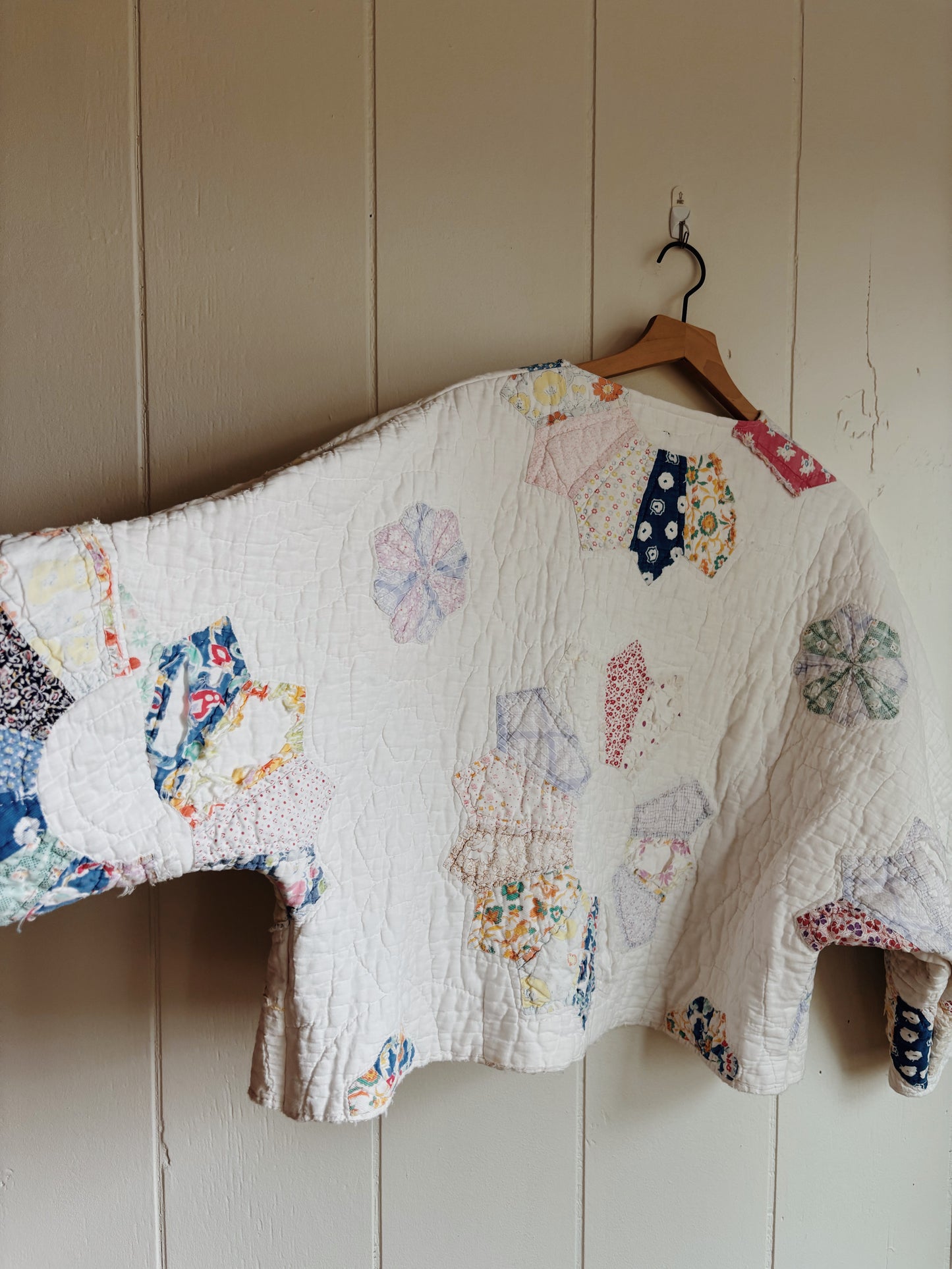 dresden plate quilt coat