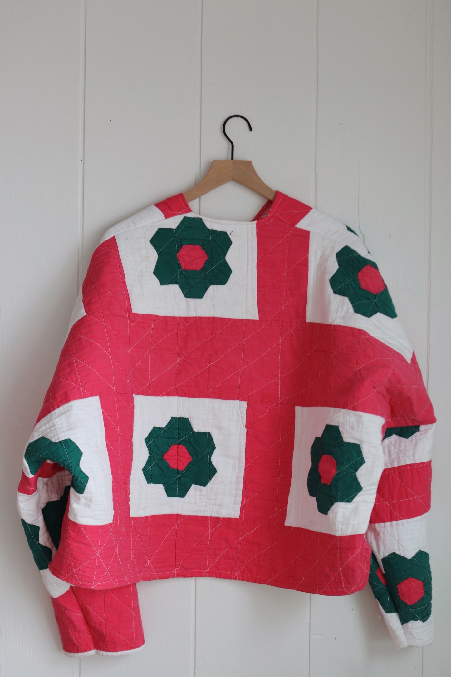 floral quilt coat