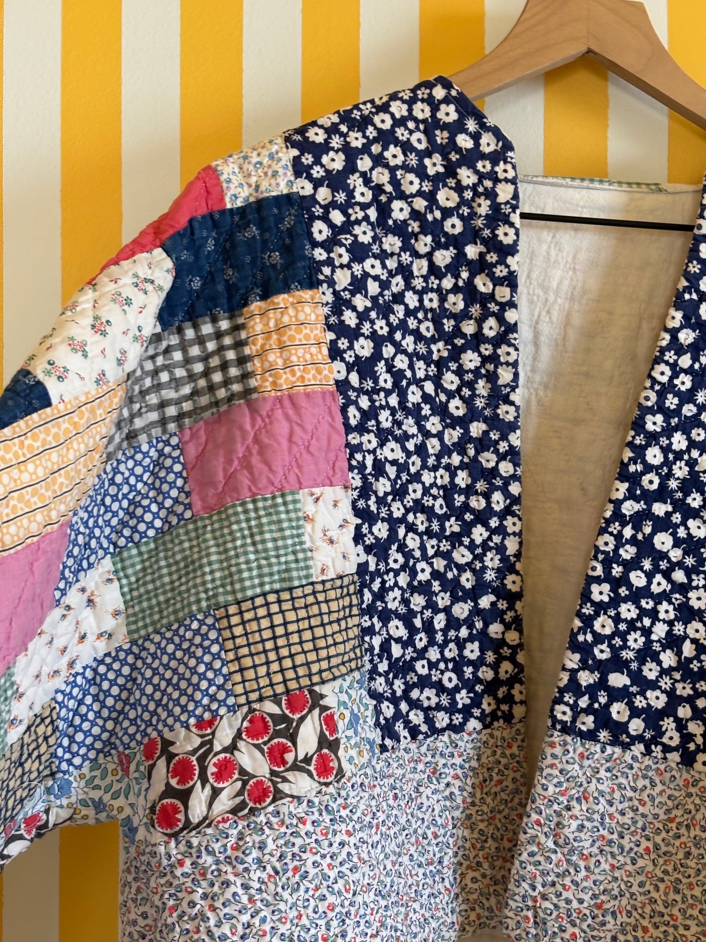 brick quilt coat