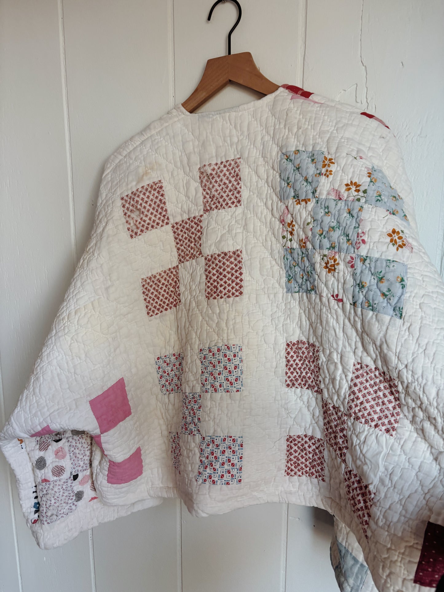 nine patch quilt coat