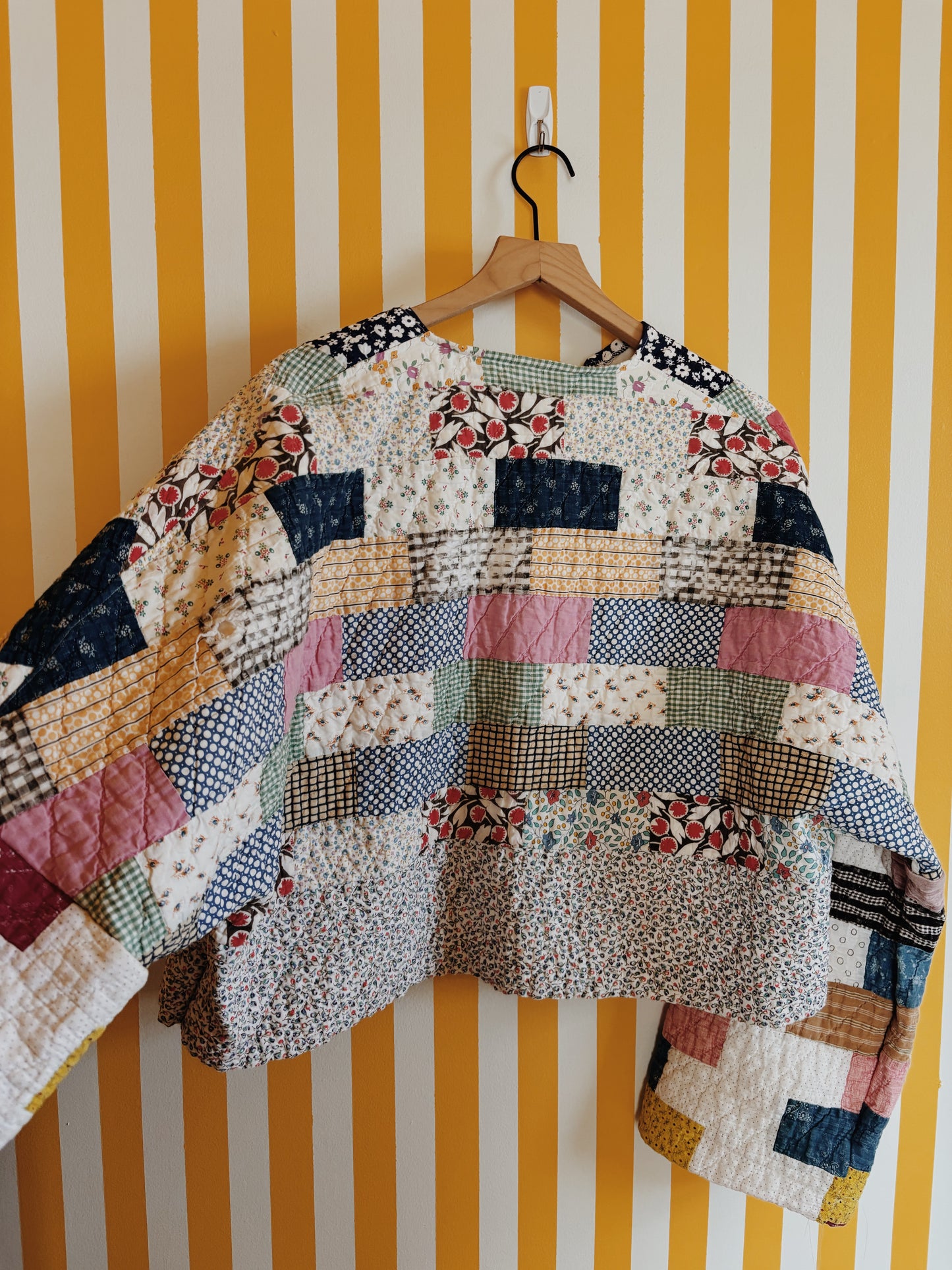 brick quilt coat