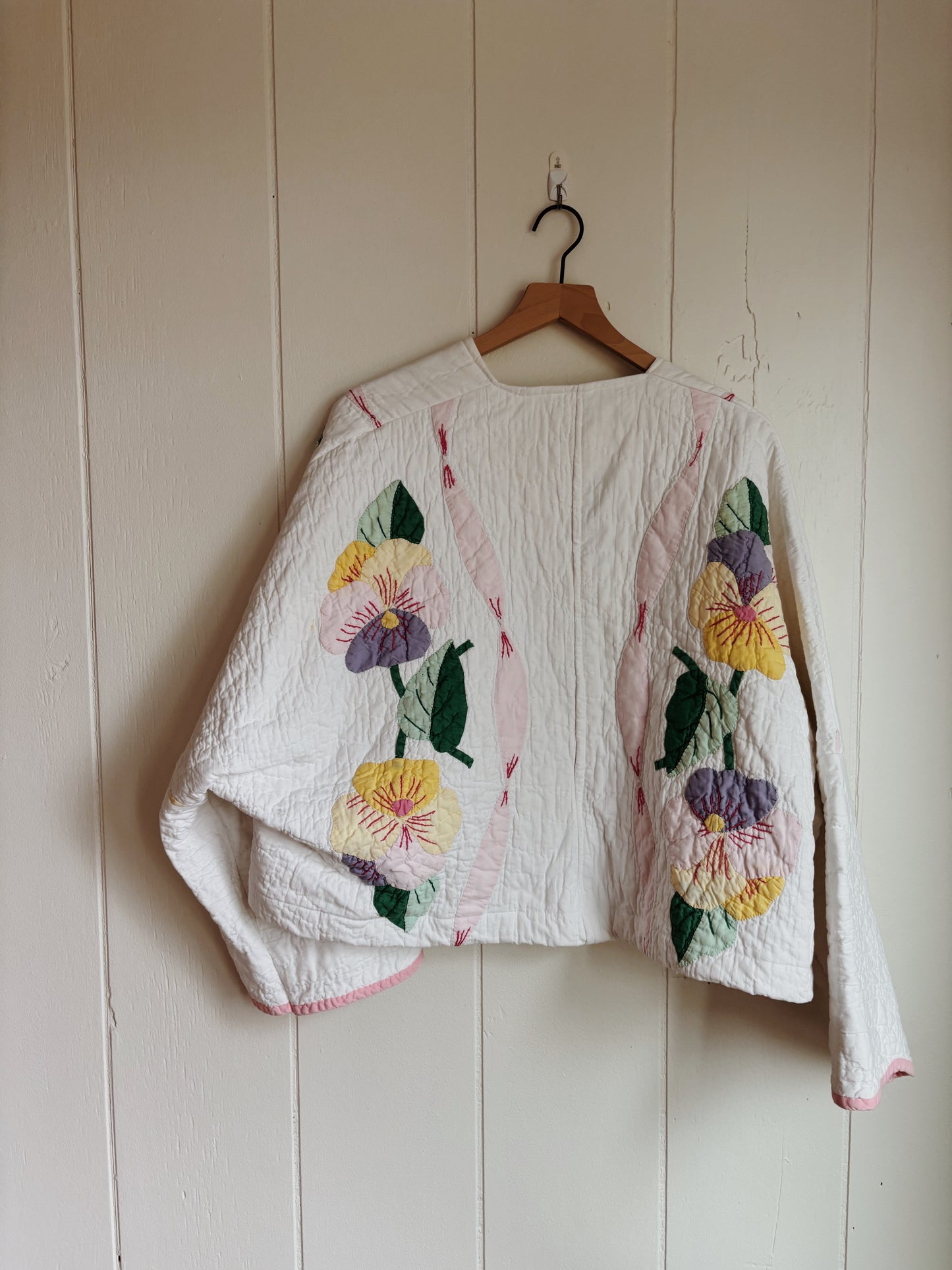 floral quilt coat