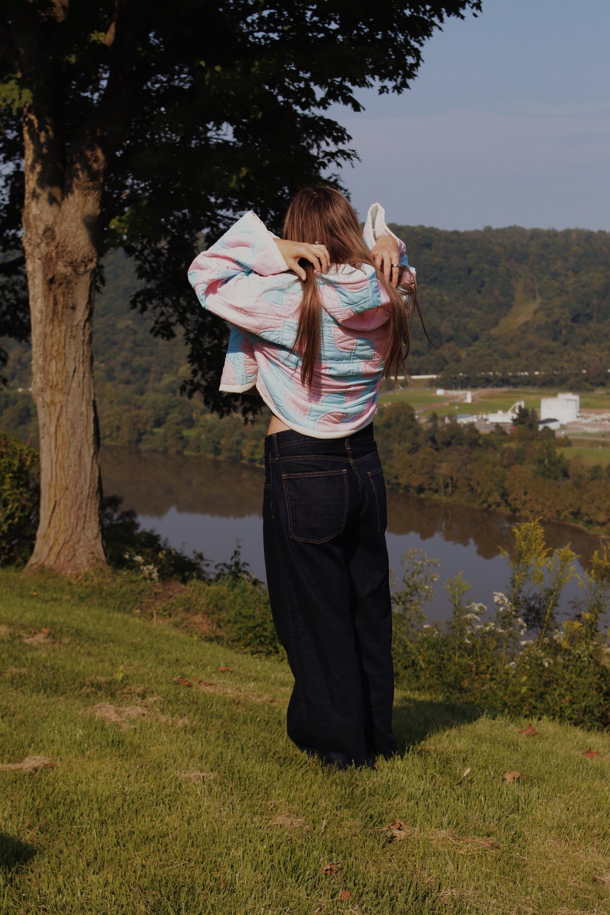 drunkards path quilt hoodie
