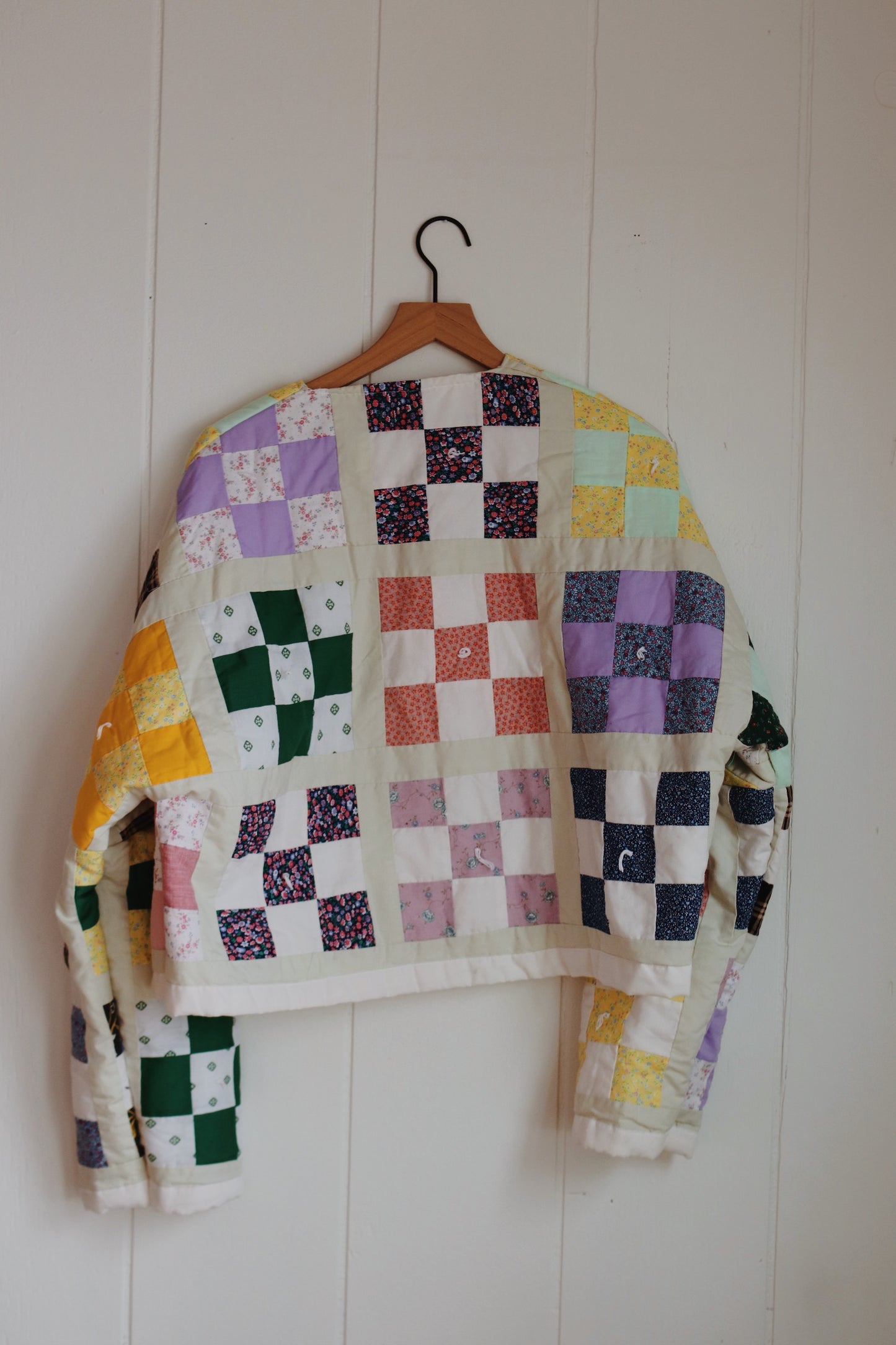 nine patch quilt coat