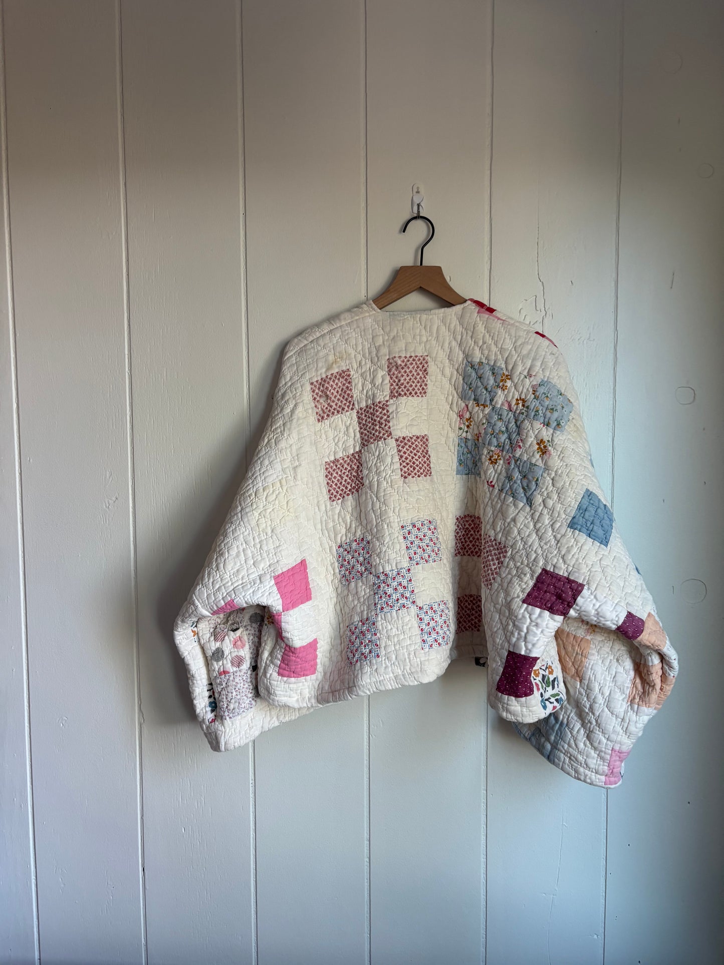 nine patch quilt coat
