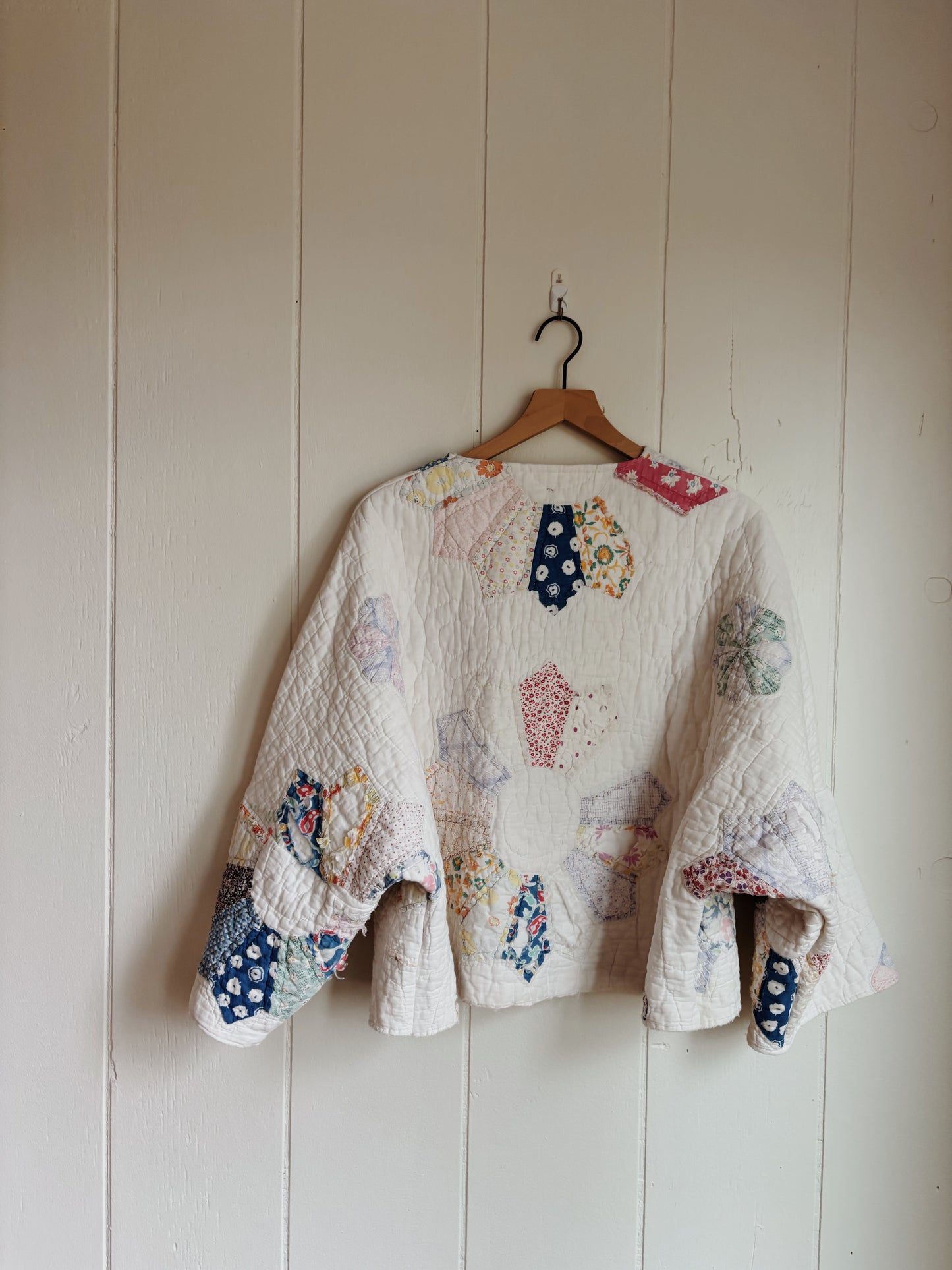 dresden plate quilt coat