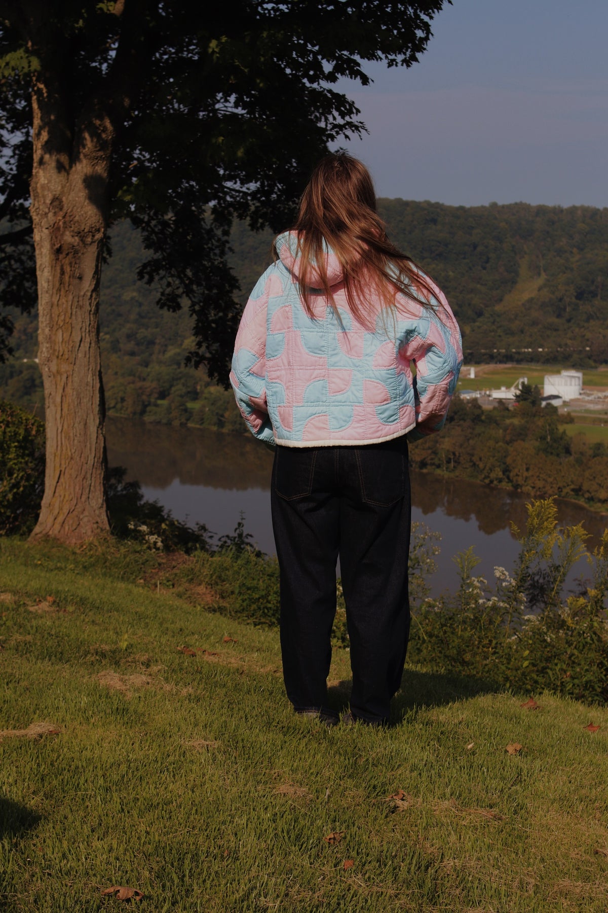 drunkards path quilt hoodie