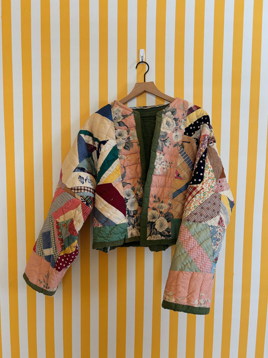 colorful quilt coat