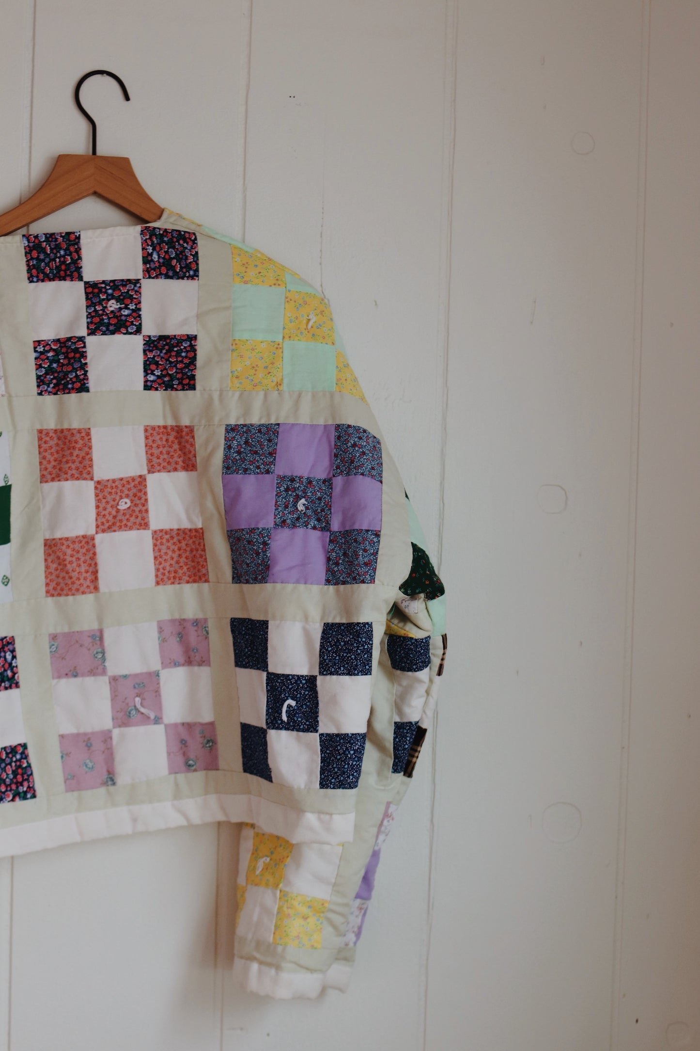 nine patch quilt coat