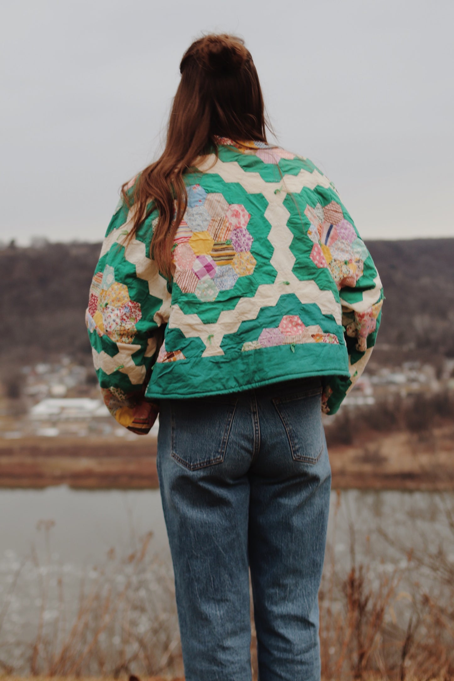 grandmothers garden quilt coat