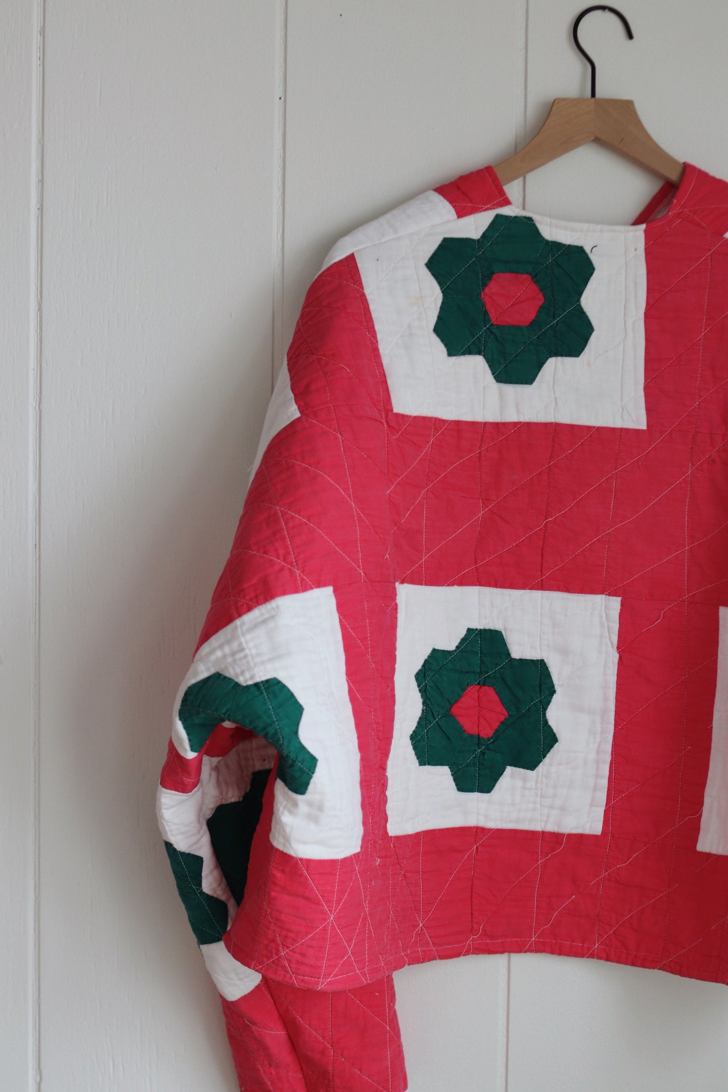 floral quilt coat