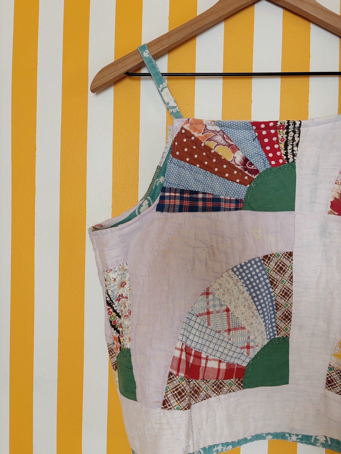 vintage fan halter top