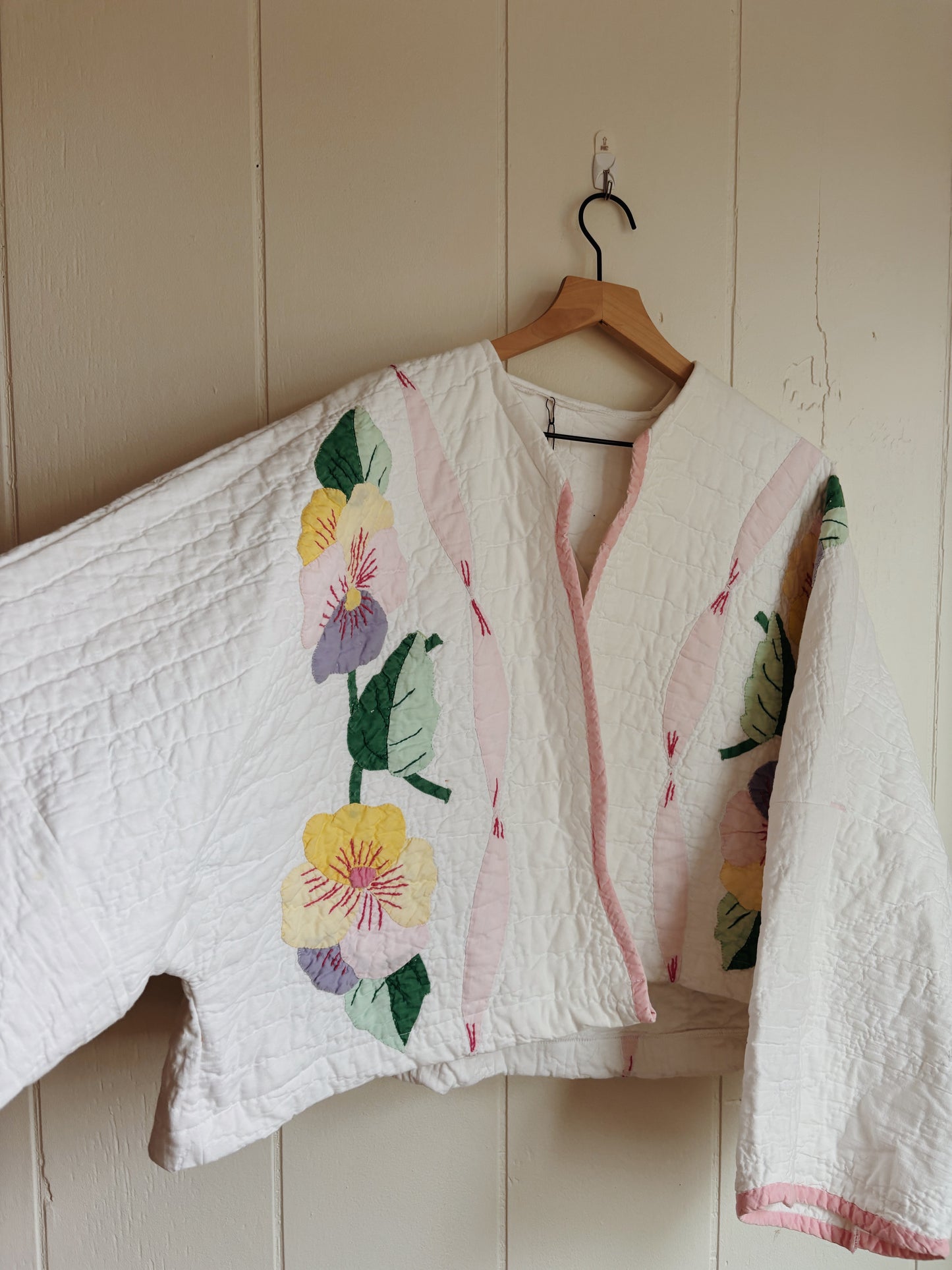 floral quilt coat