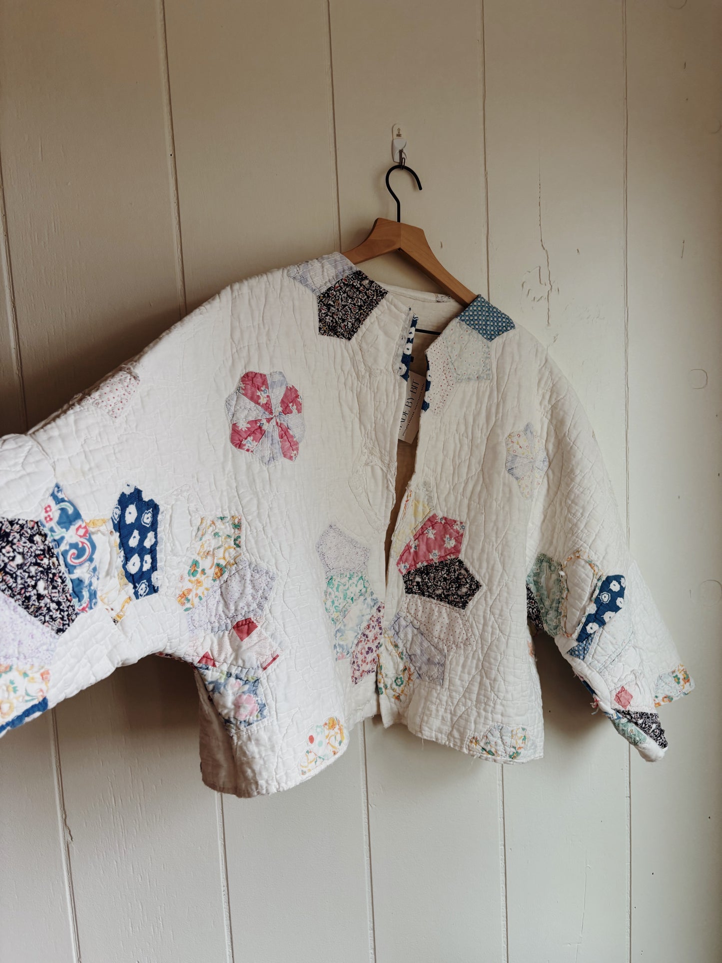 dresden plate quilt coat