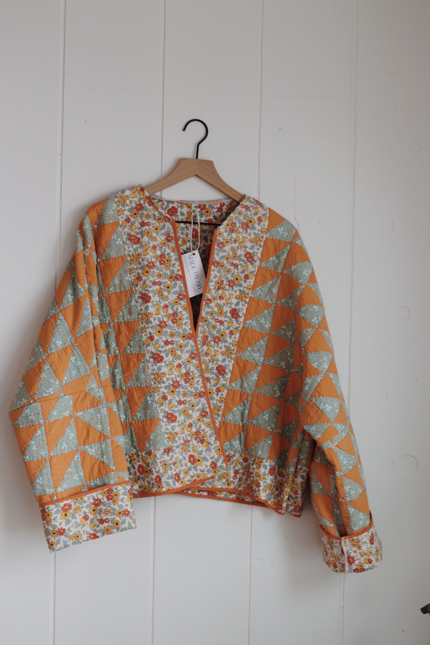 triangle quilt coat