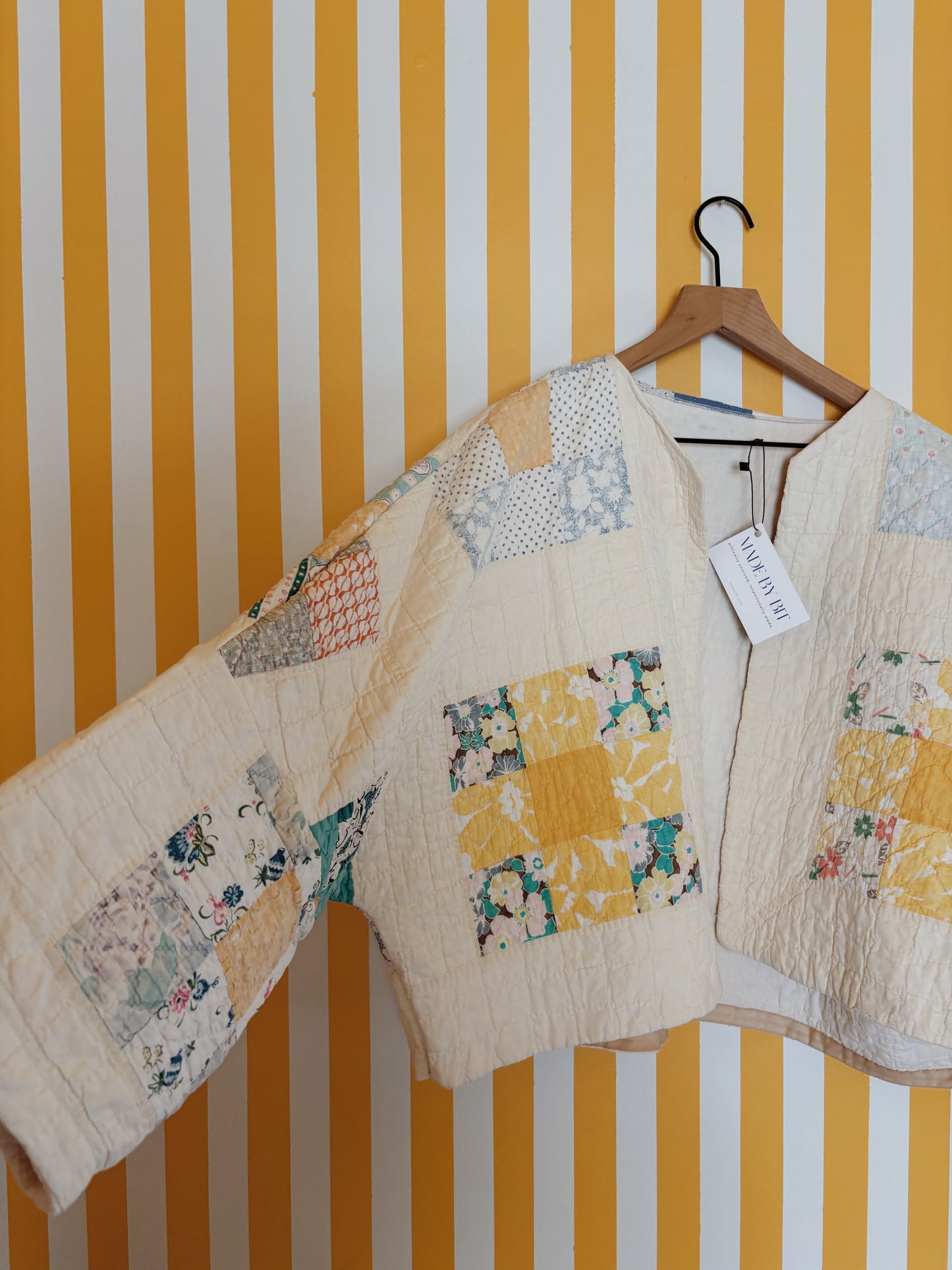 nine patch quilt coat