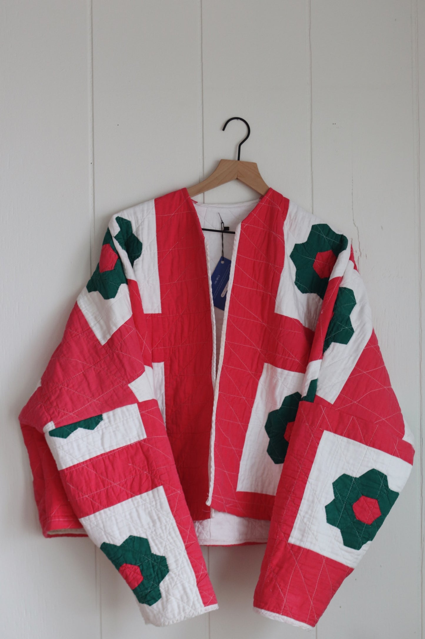 floral quilt coat