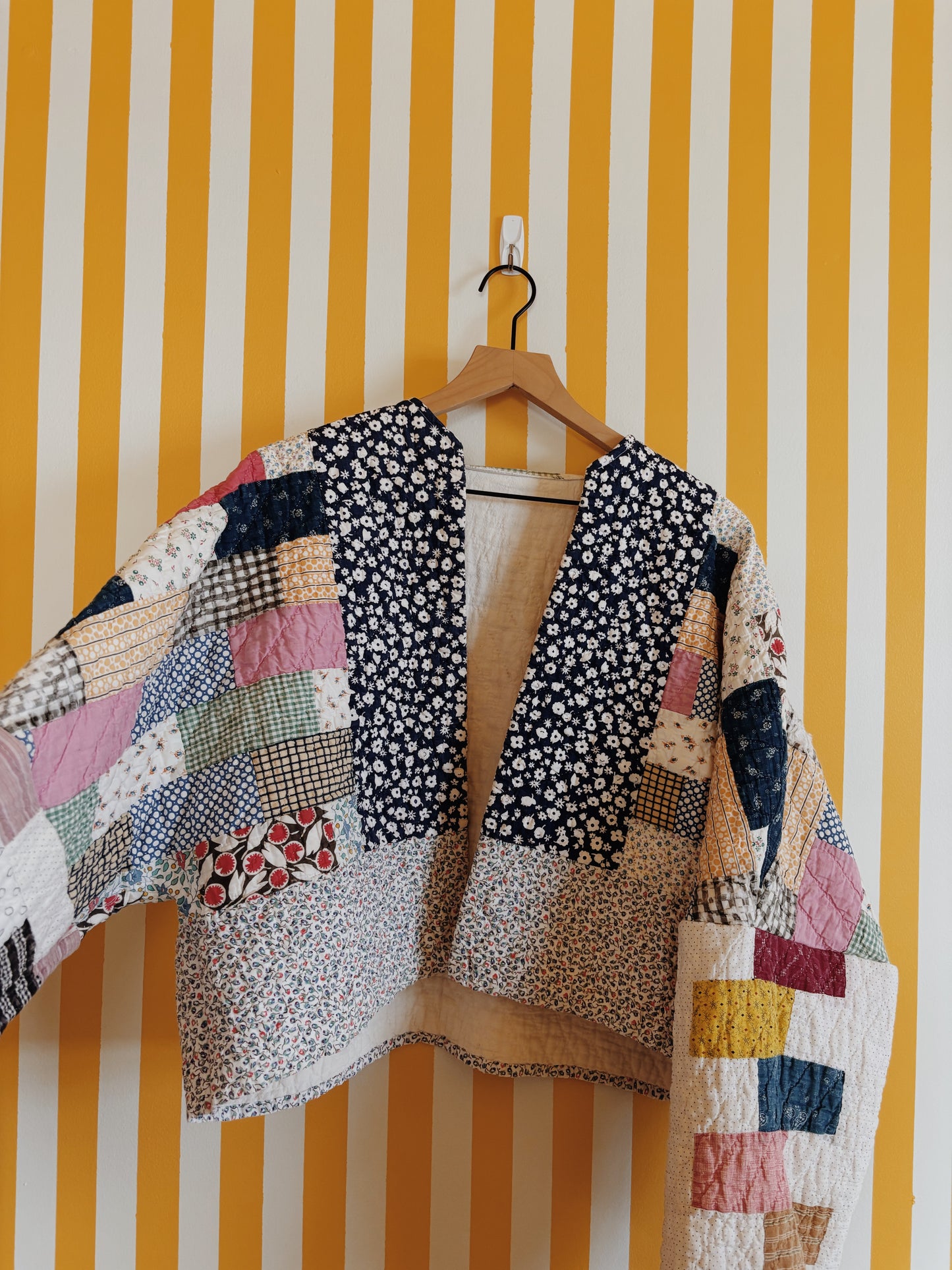 brick quilt coat