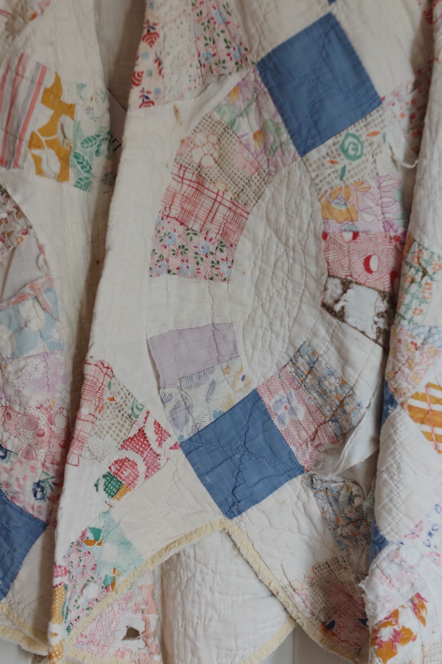 Tattered quilt coat