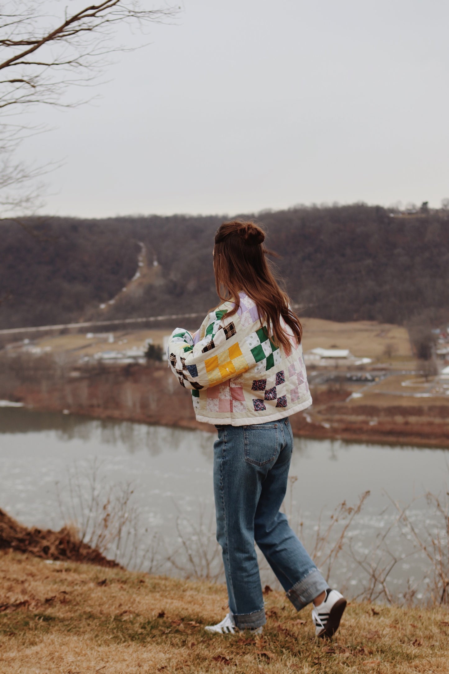 nine patch quilt coat