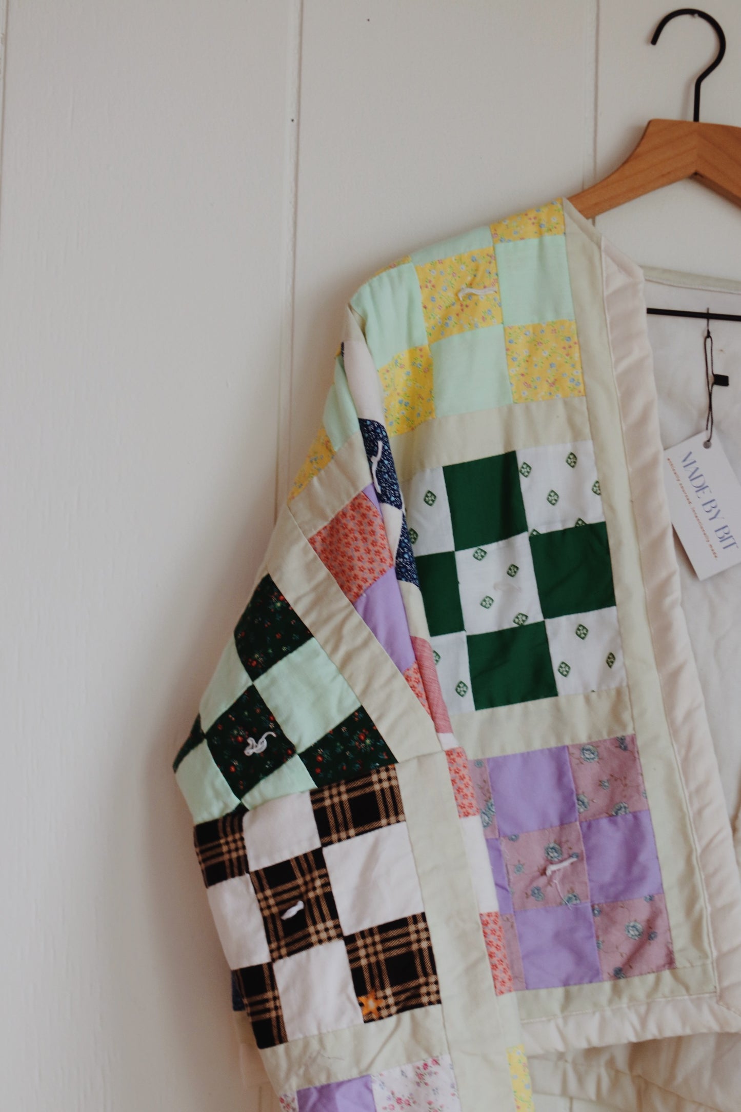 nine patch quilt coat