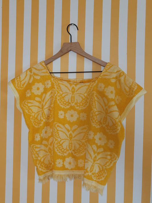 vintage yellow towel top
