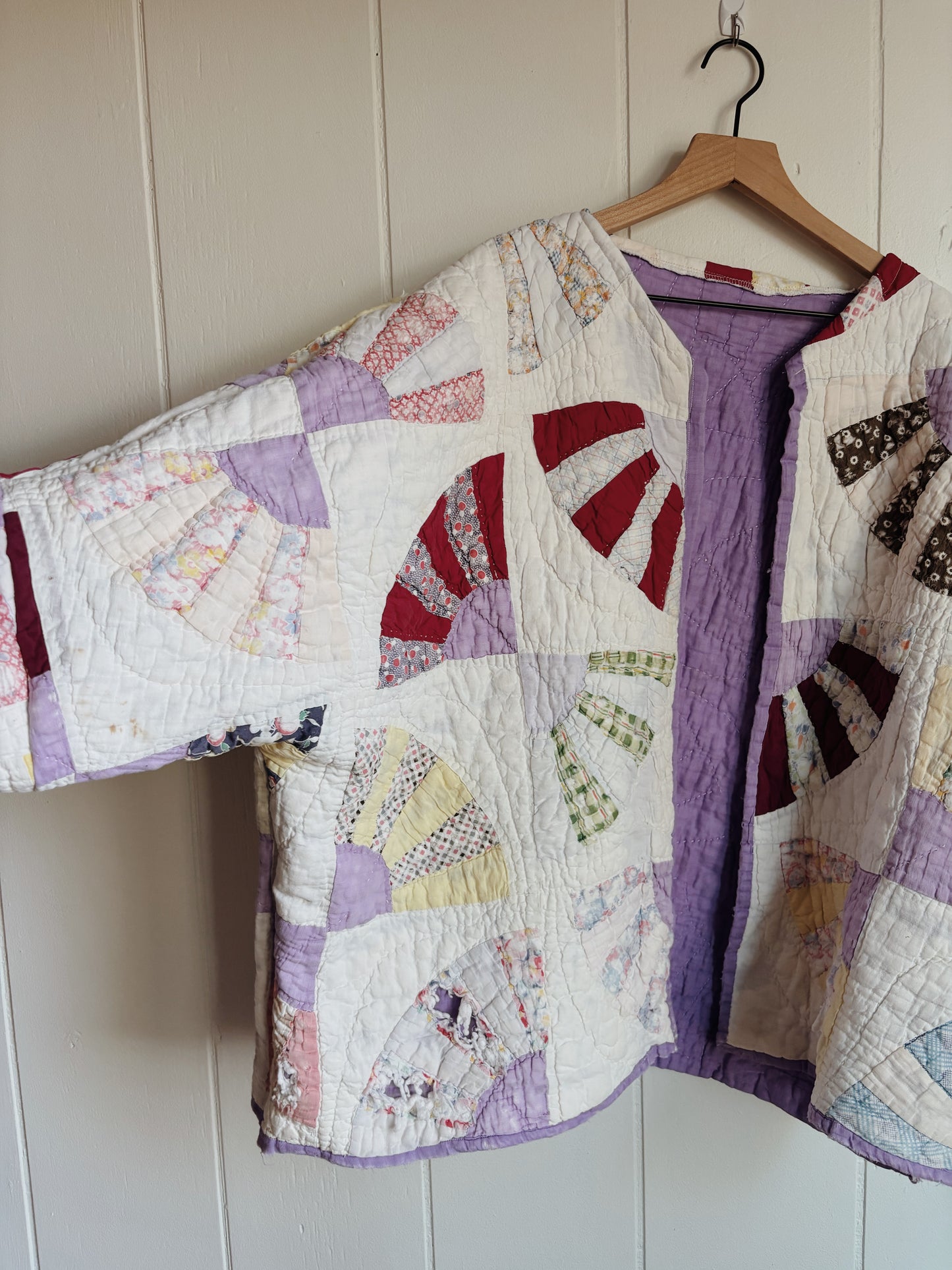 antique fan quilt