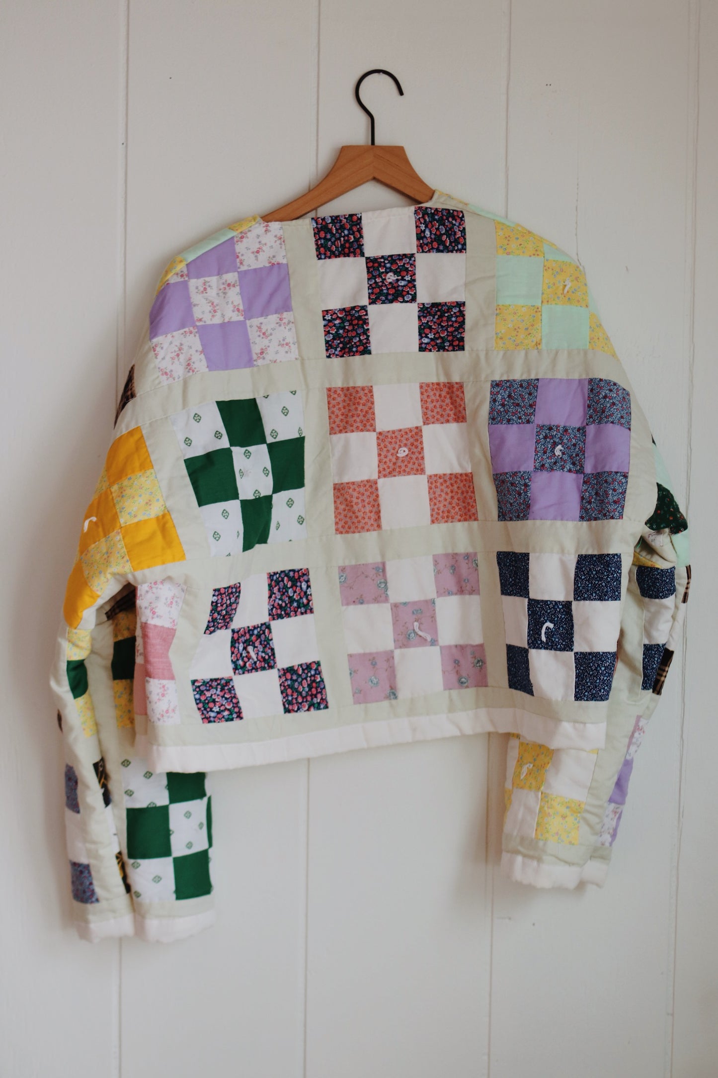 nine patch quilt coat