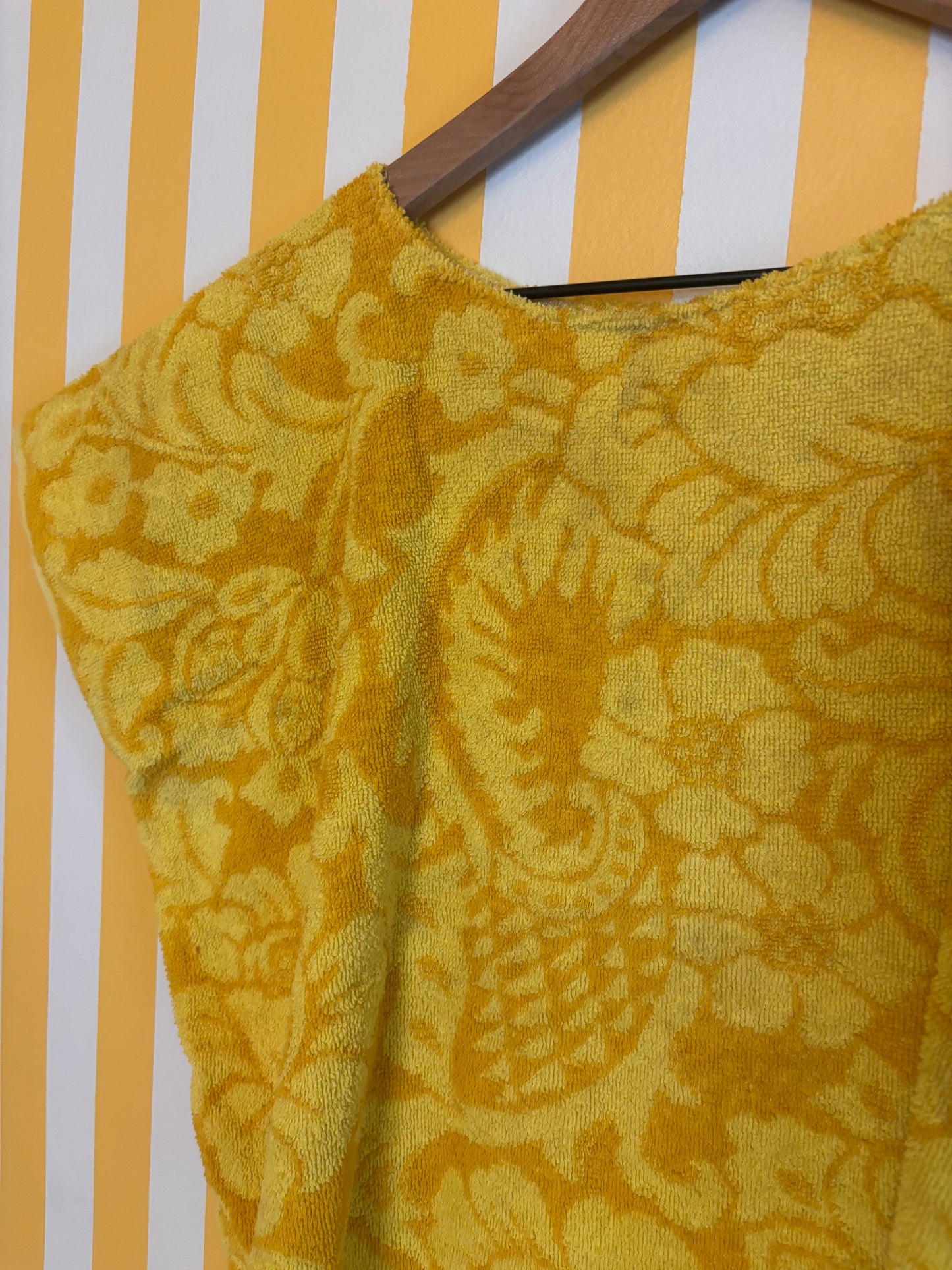 vintage yellow towel top