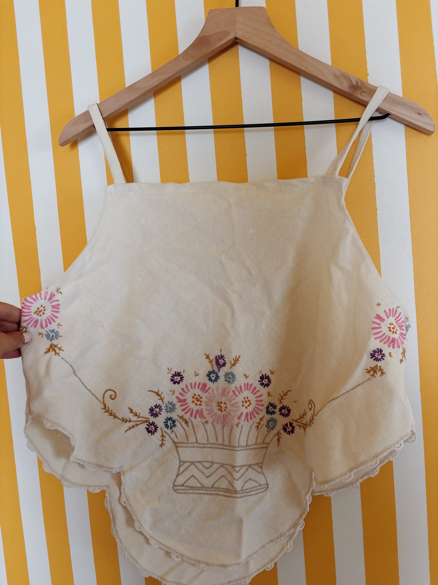 vintage embroidered tank