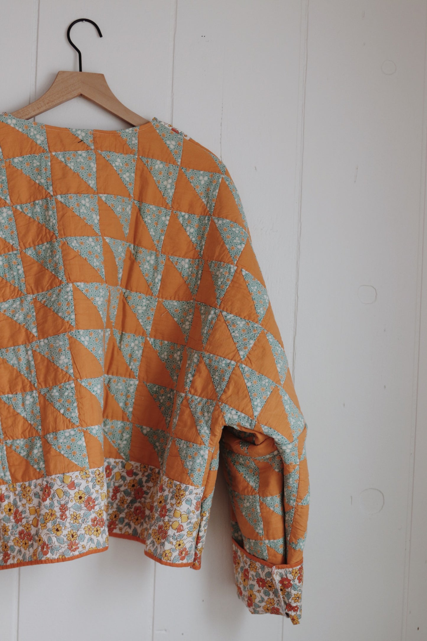 triangle quilt coat