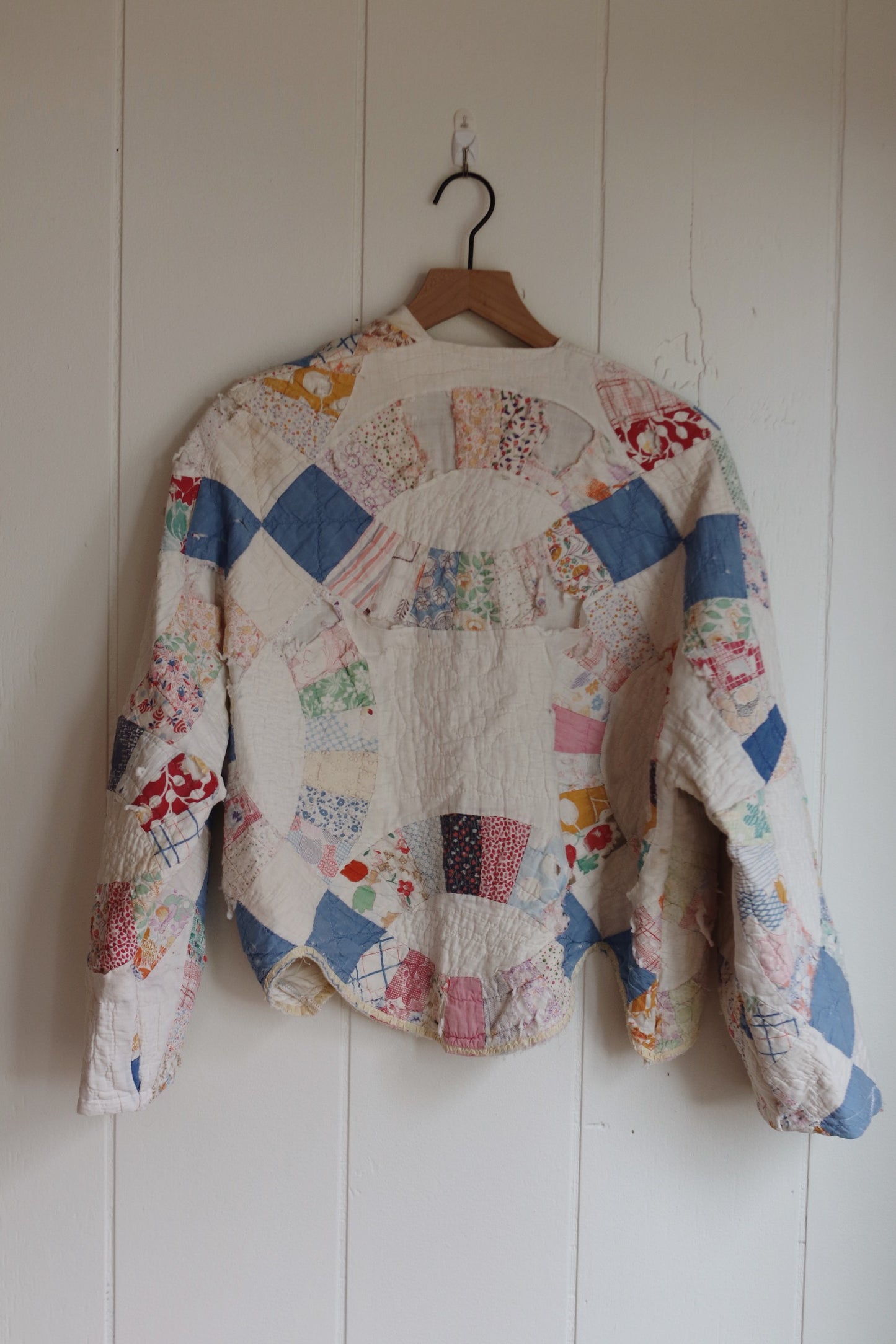 Tattered quilt coat