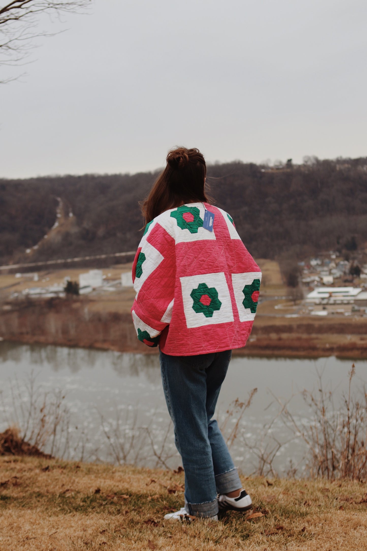 floral quilt coat